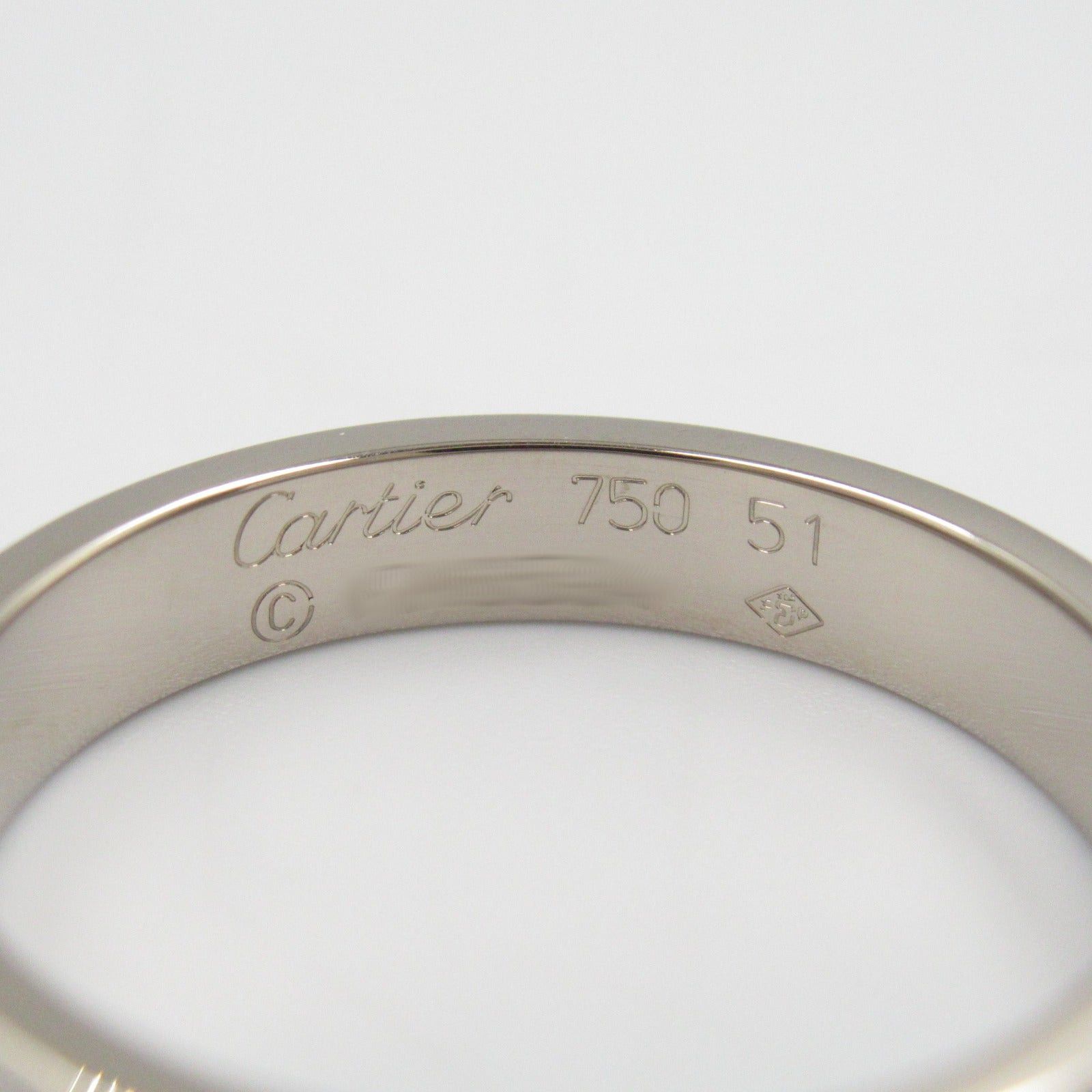 Cartier Cartier Mini Love Ring K18Wg (White Gold) Silver Size ONE SIZE - 4 Thumbnail