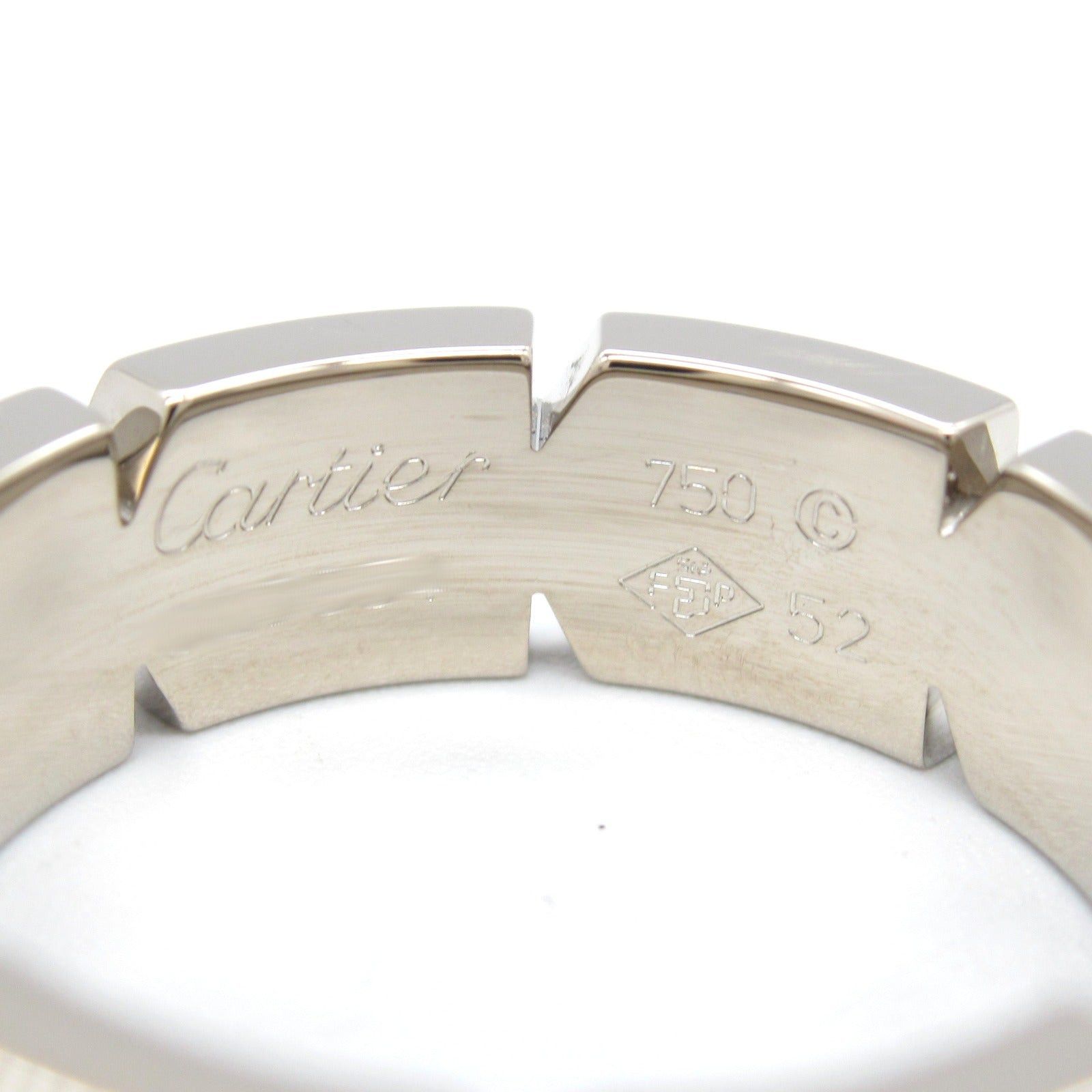 Cartier Cartier Tank Francaise Ring K18Wg (White Gold) Silver Size ONE SIZE - 4 Thumbnail
