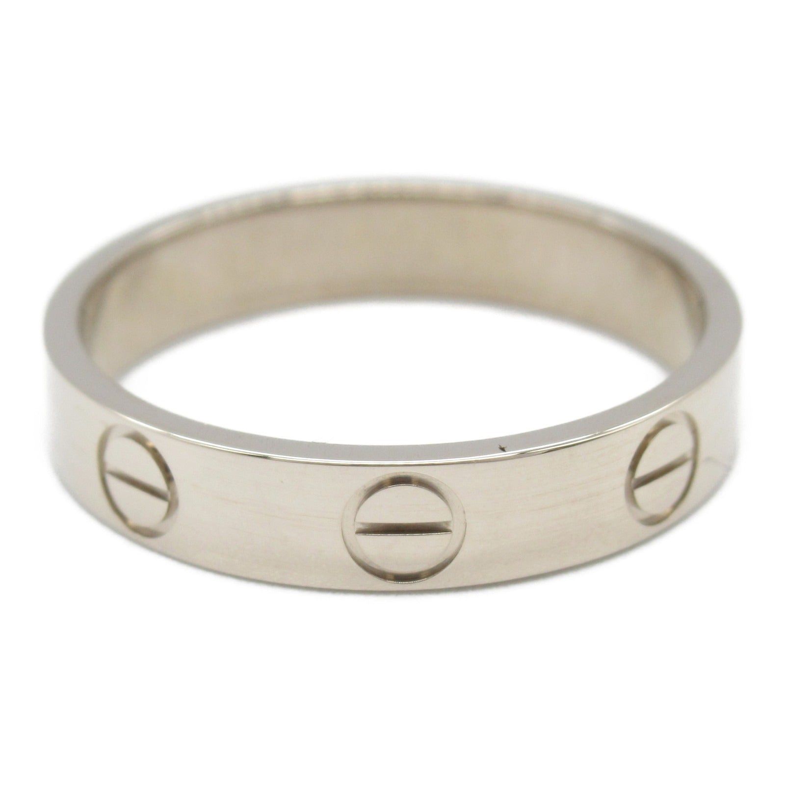 Cartier Cartier Mini Love Ring K18Wg (White Gold) Silver Size ONE SIZE - 2 Thumbnail