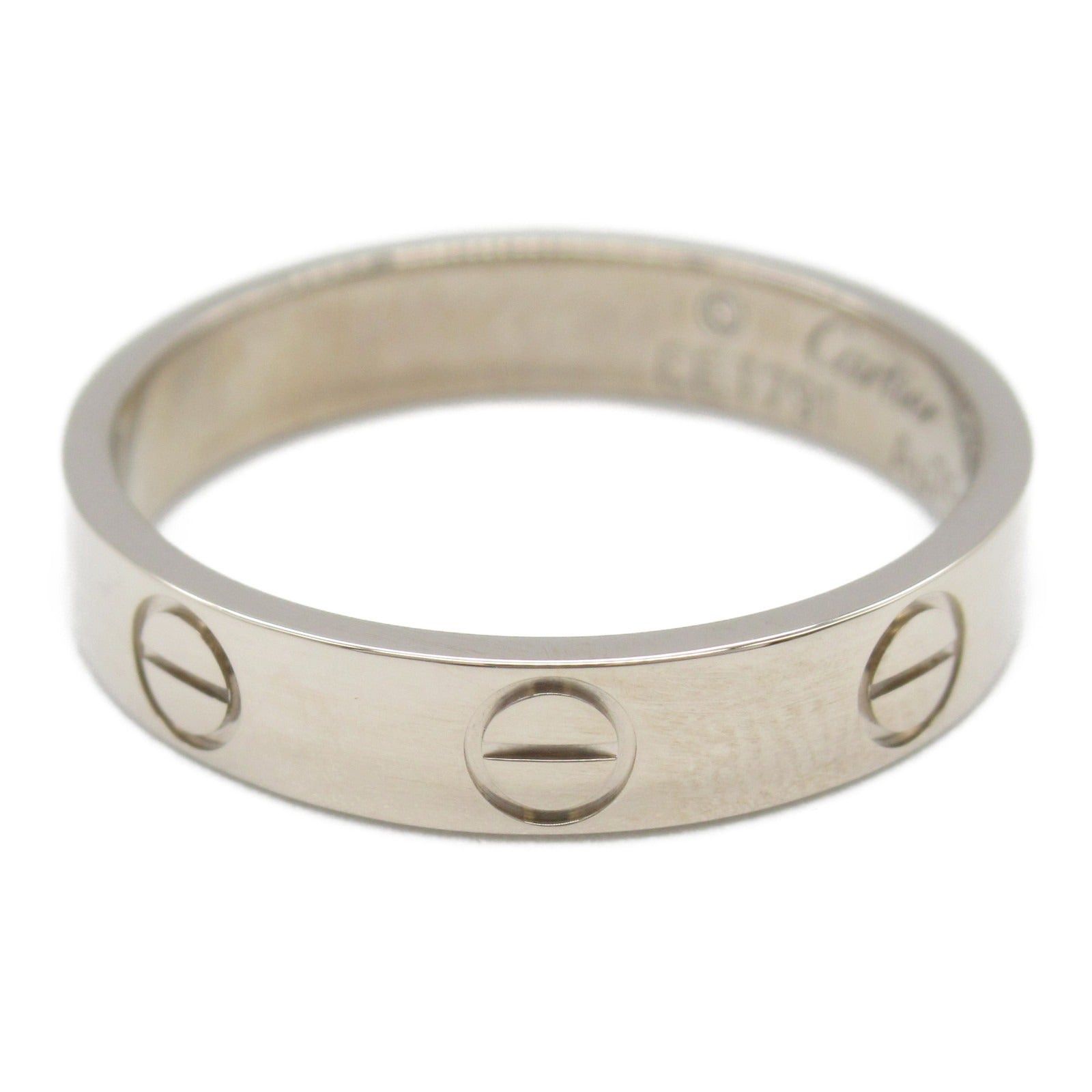 Cartier Cartier Mini Love Ring K18Wg (White Gold) Silver Size ONE SIZE - 3 Thumbnail