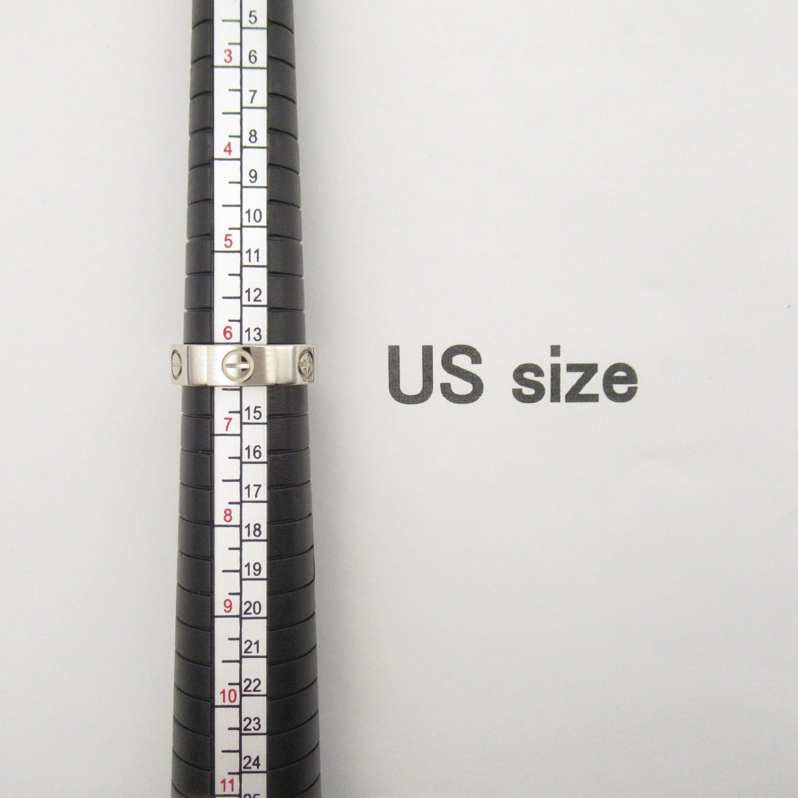 Cartier Cartier Love Ring K18Wg (White Gold) Silver Size ONE SIZE - 6 Thumbnail