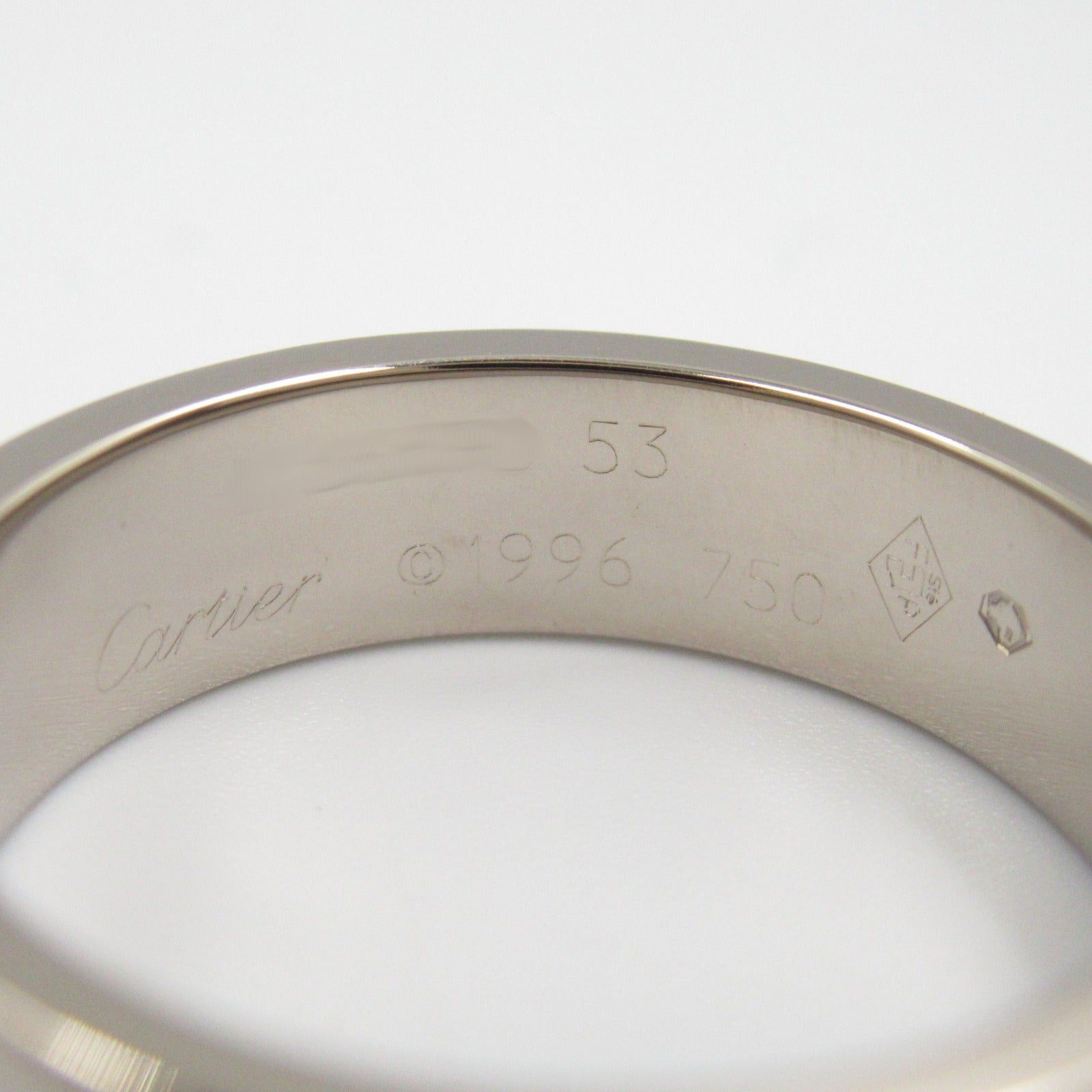 Cartier Cartier Love Ring K18Wg (White Gold) Silver Size ONE SIZE - 4 Thumbnail