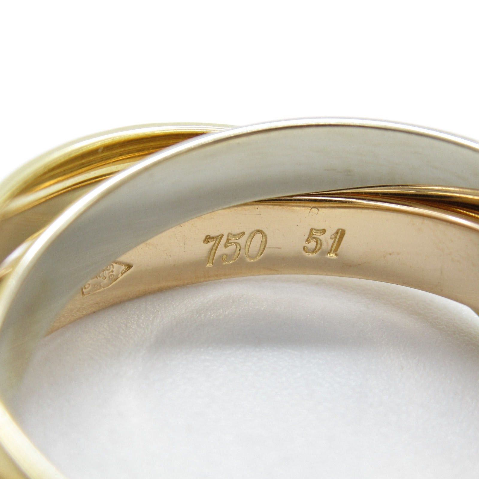 Cartier Cartier Trinity Ring K18 (Yellow Gold) K18Wg (White (Pink Gold Size ONE SIZE - 3 Thumbnail