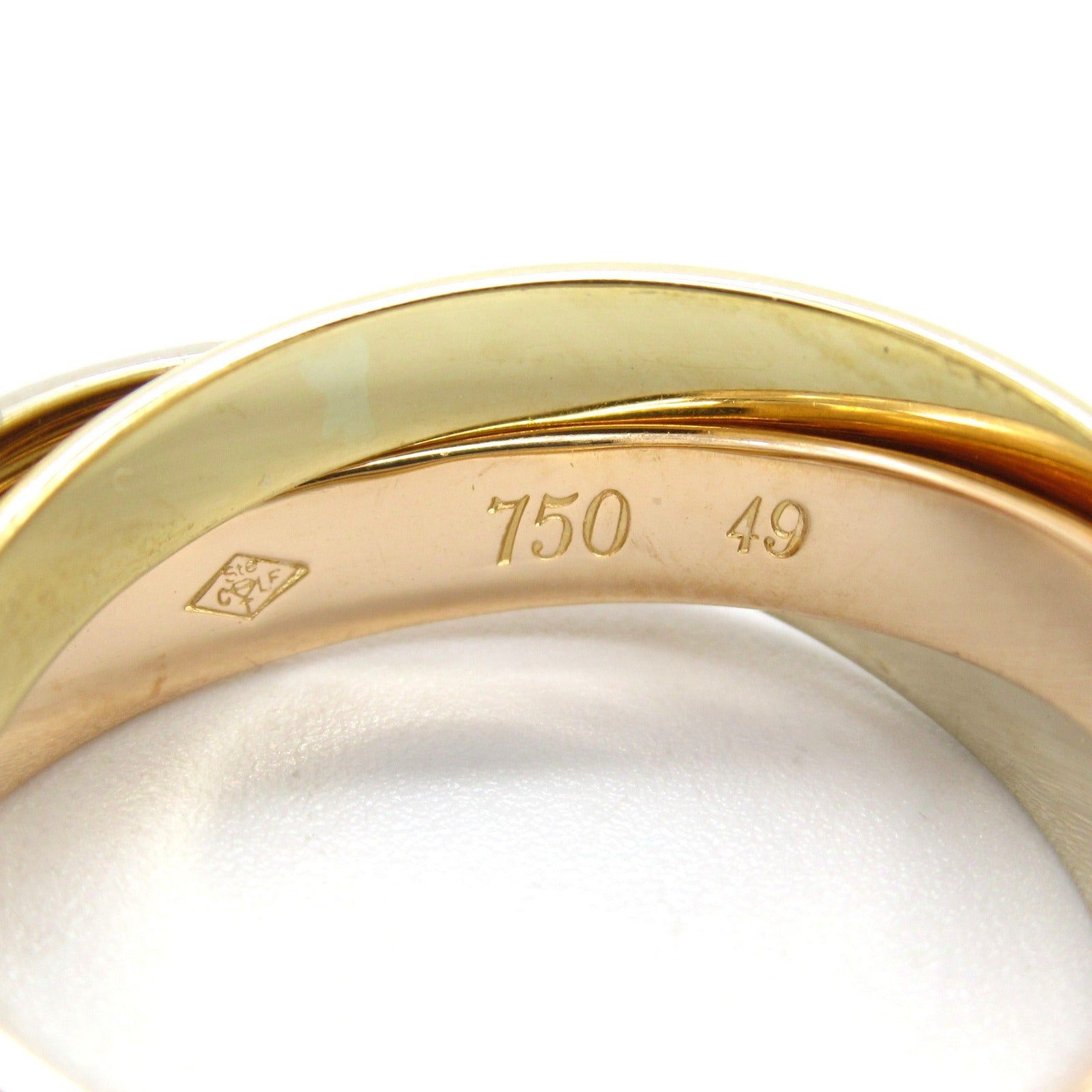 Cartier Cartier Trinity Ring K18 (Yellow Gold) K18Wg (White (Pink Gold Size ONE SIZE - 3 Thumbnail