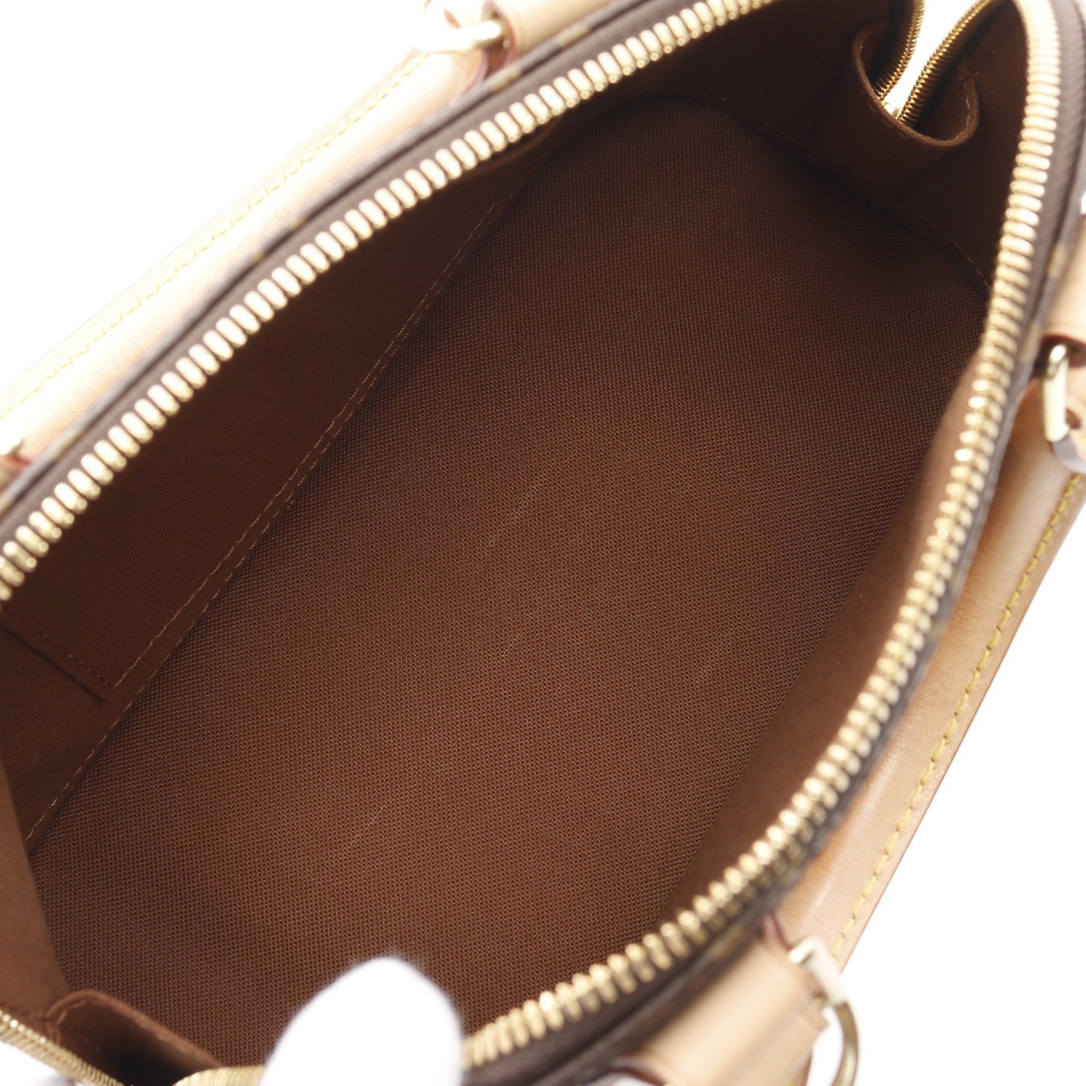 Louis Vuitton Louis Vuitton Alma Bb Monogram Handbag Leather Brown Size ONE SIZE - 3 Thumbnail