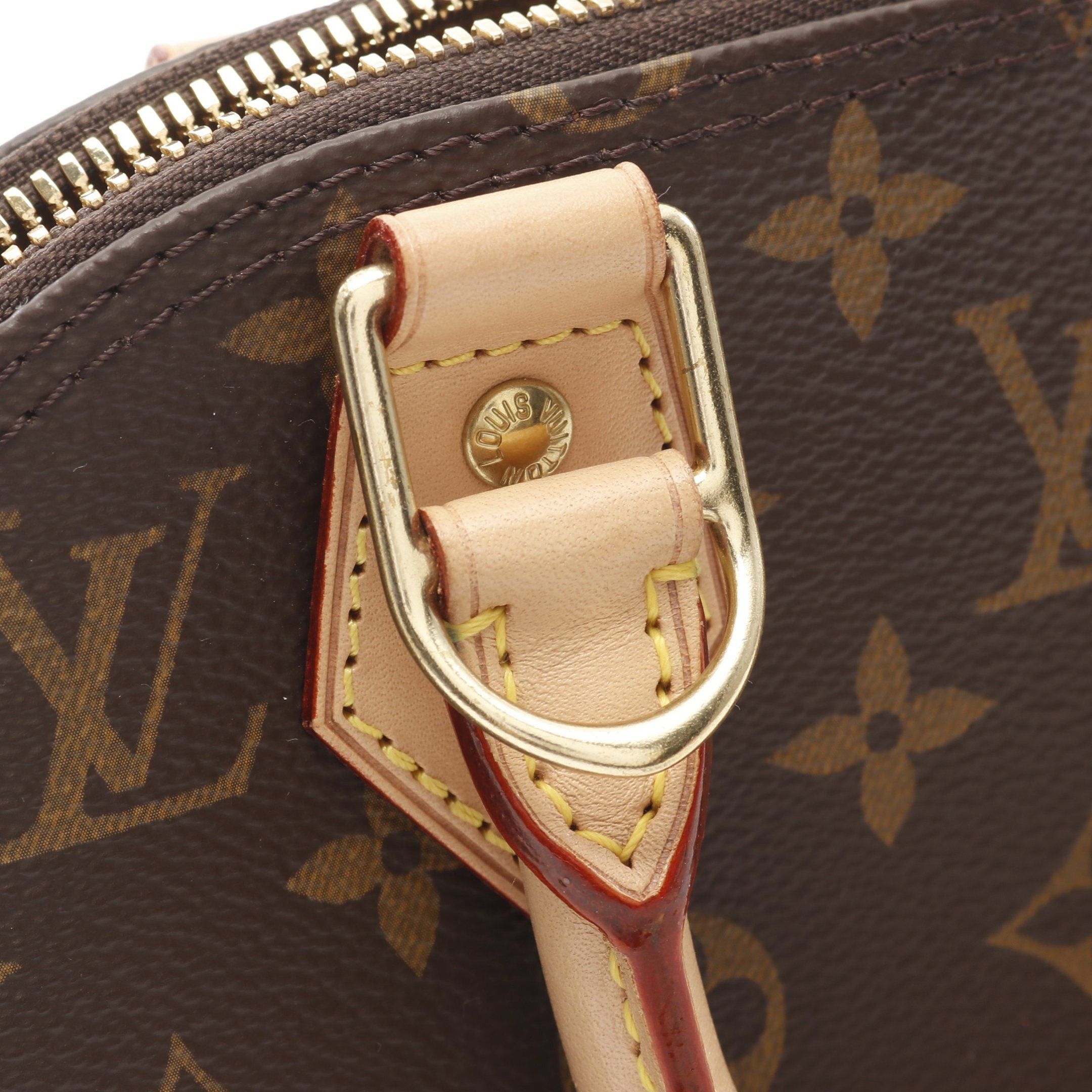 Louis Vuitton Louis Vuitton Alma Bb Monogram Handbag Leather Brown Size ONE SIZE - 12 Thumbnail