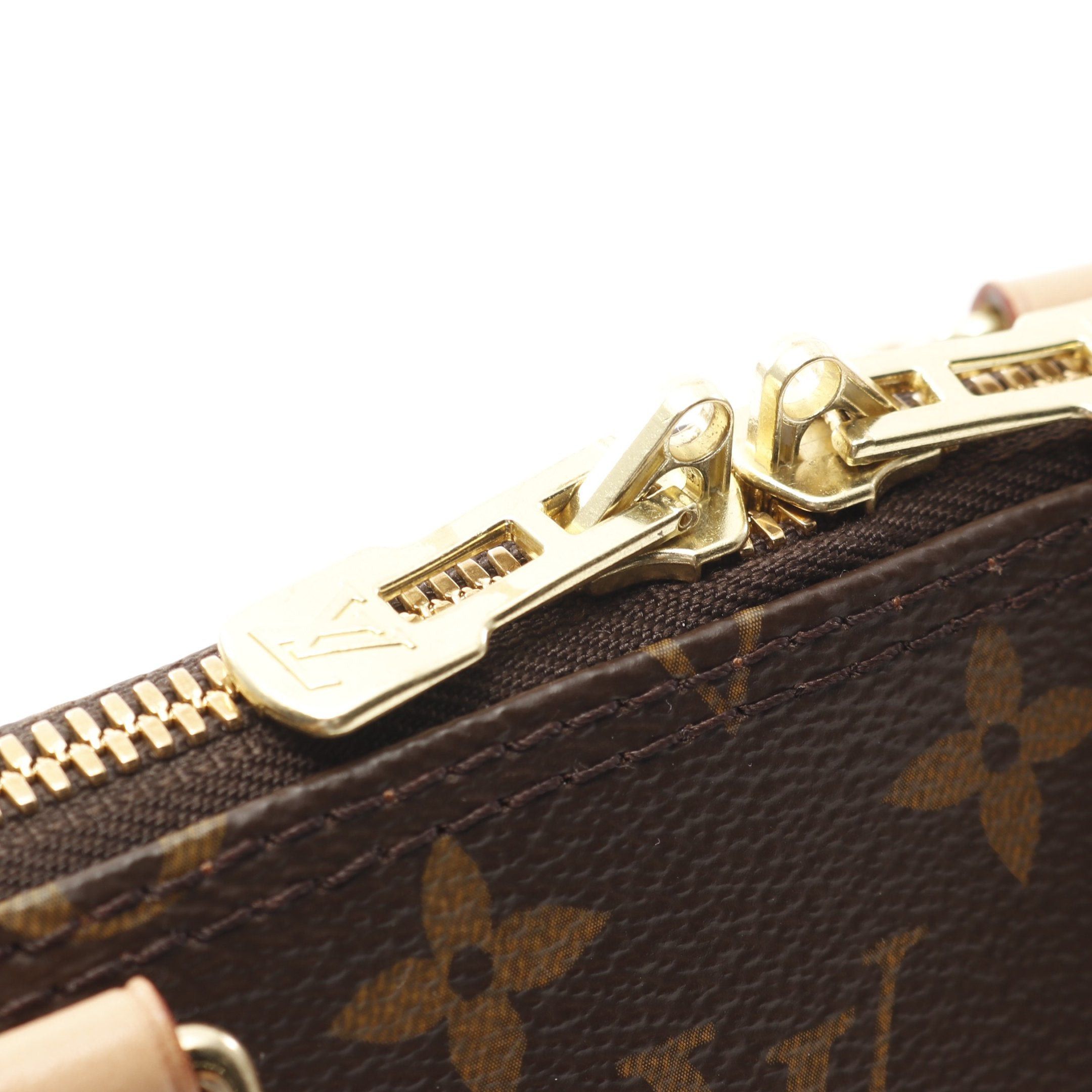 Louis Vuitton Louis Vuitton Alma Bb Monogram Handbag Leather Brown Size ONE SIZE - 11 Thumbnail