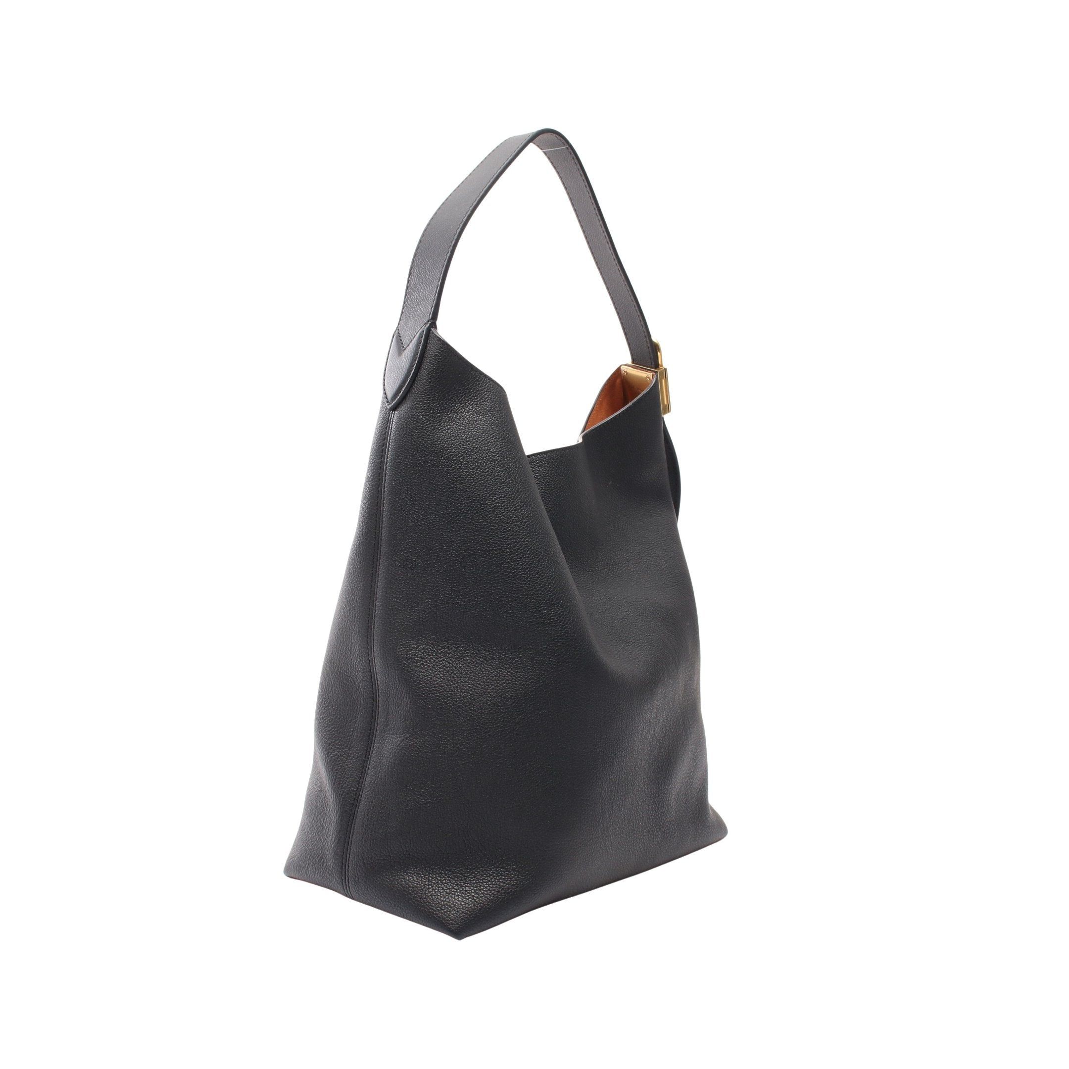Louis Vuitton Louis Vuitton Lowkey Hobo Mm Noir Shoulder Bag Leather Black Gold Size ONE SIZE - 2 Thumbnail