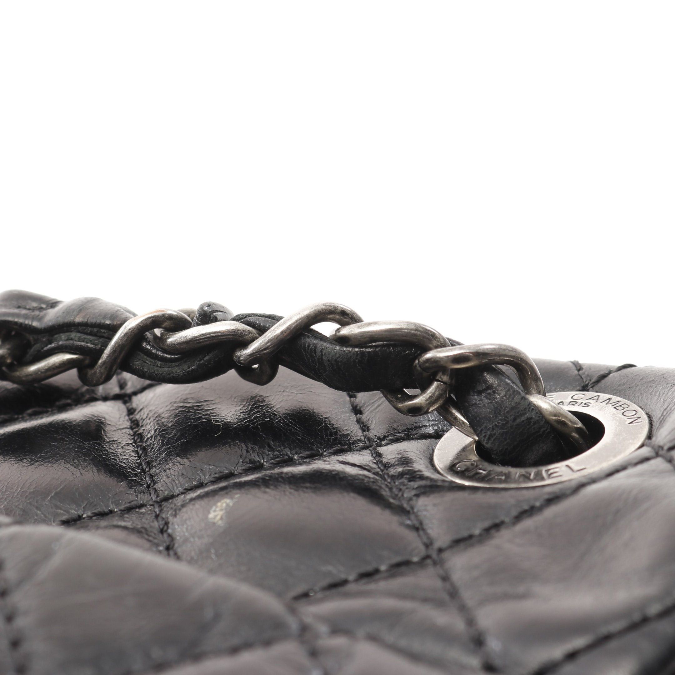 Chanel Chanel Matelasse Backpack Rucksack Aged Calfskin Black Antique Silver Hardware Size ONE SIZE - 10 Thumbnail