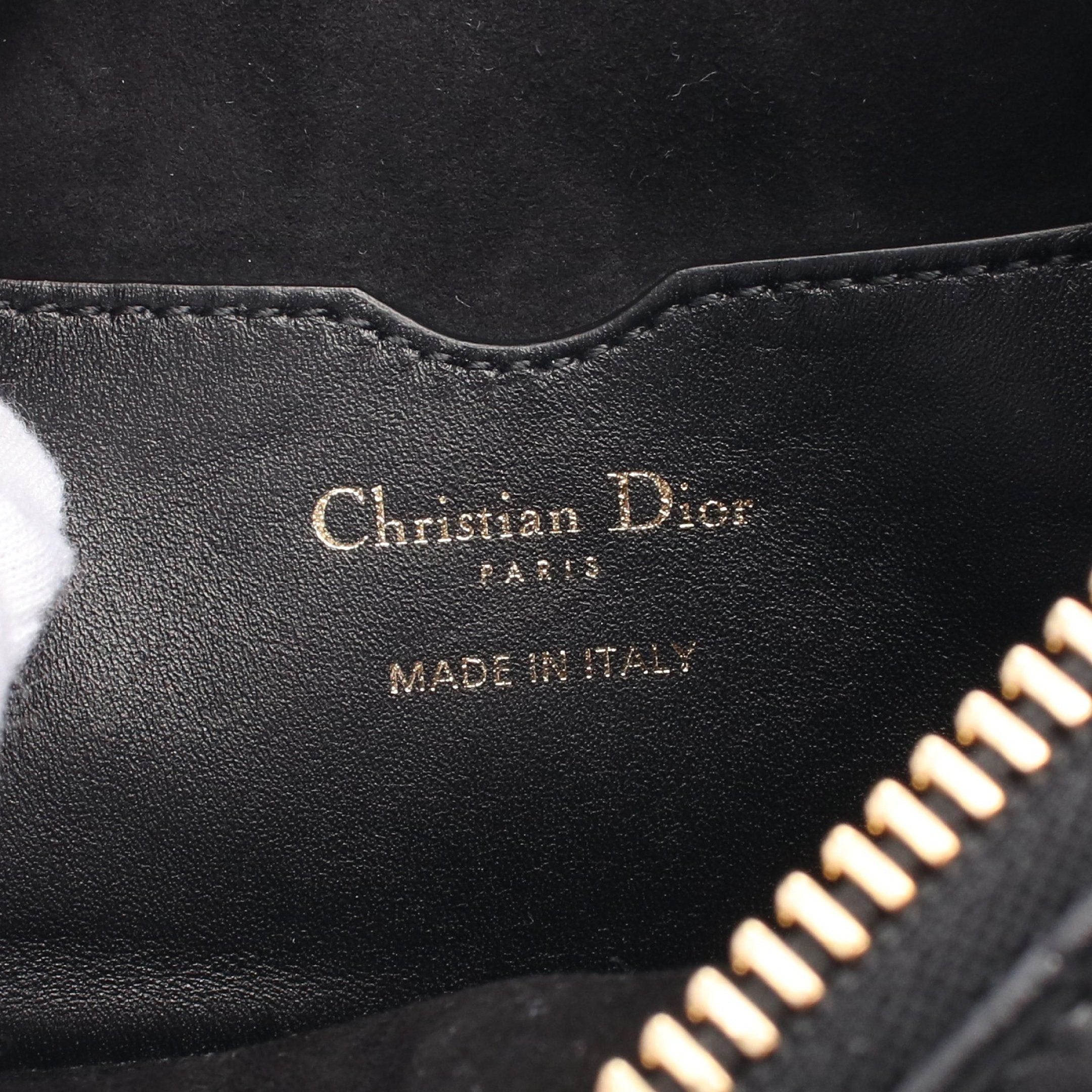 Dior Dior Vibe Small Hobo Canage Chain Shoulder Bag Leather Black White Size ONE SIZE - 4 Thumbnail