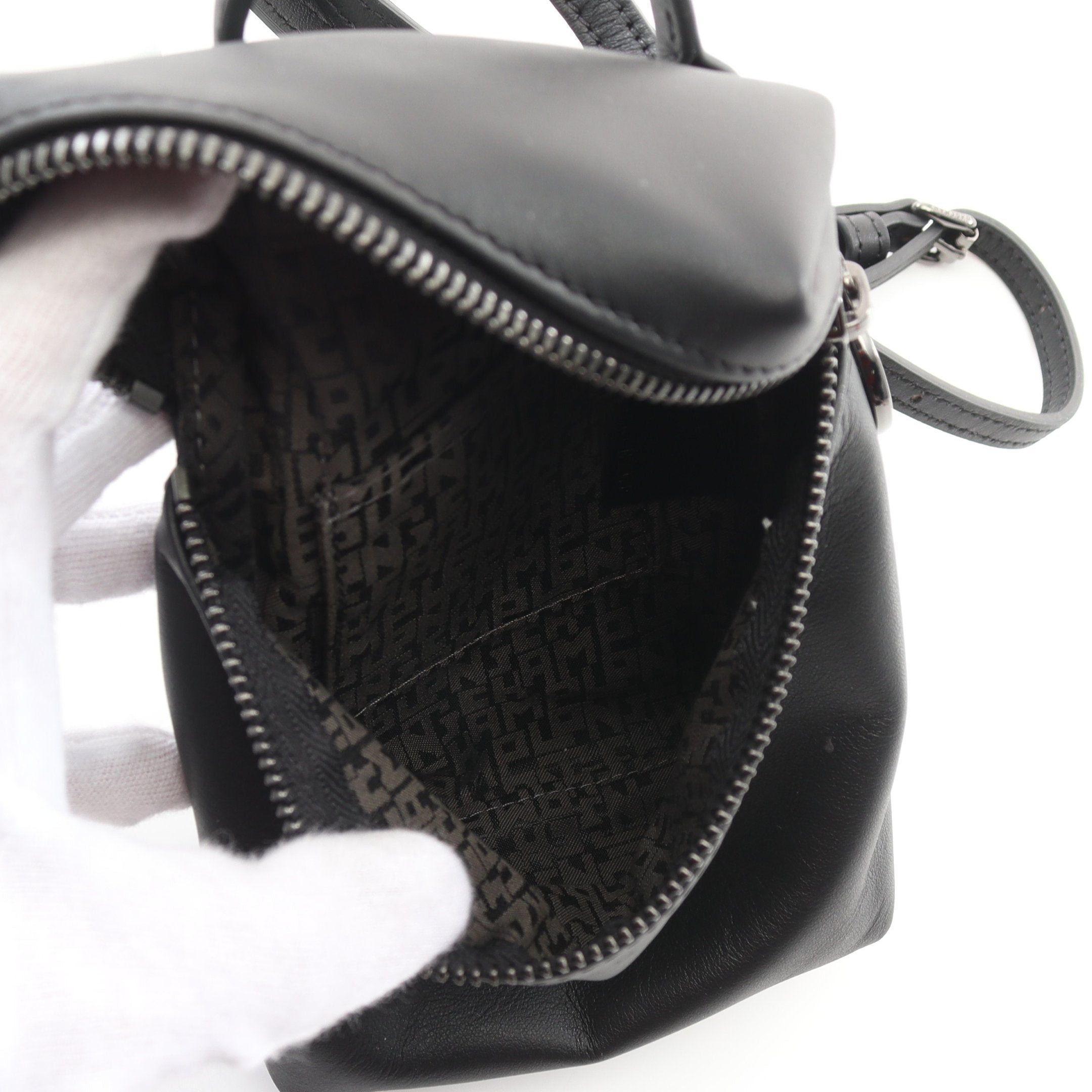 Longchamp Longchamp Le Preage Extra Xs Crossbody Bag Shoulder Leather Black Size ONE SIZE - 3 Thumbnail