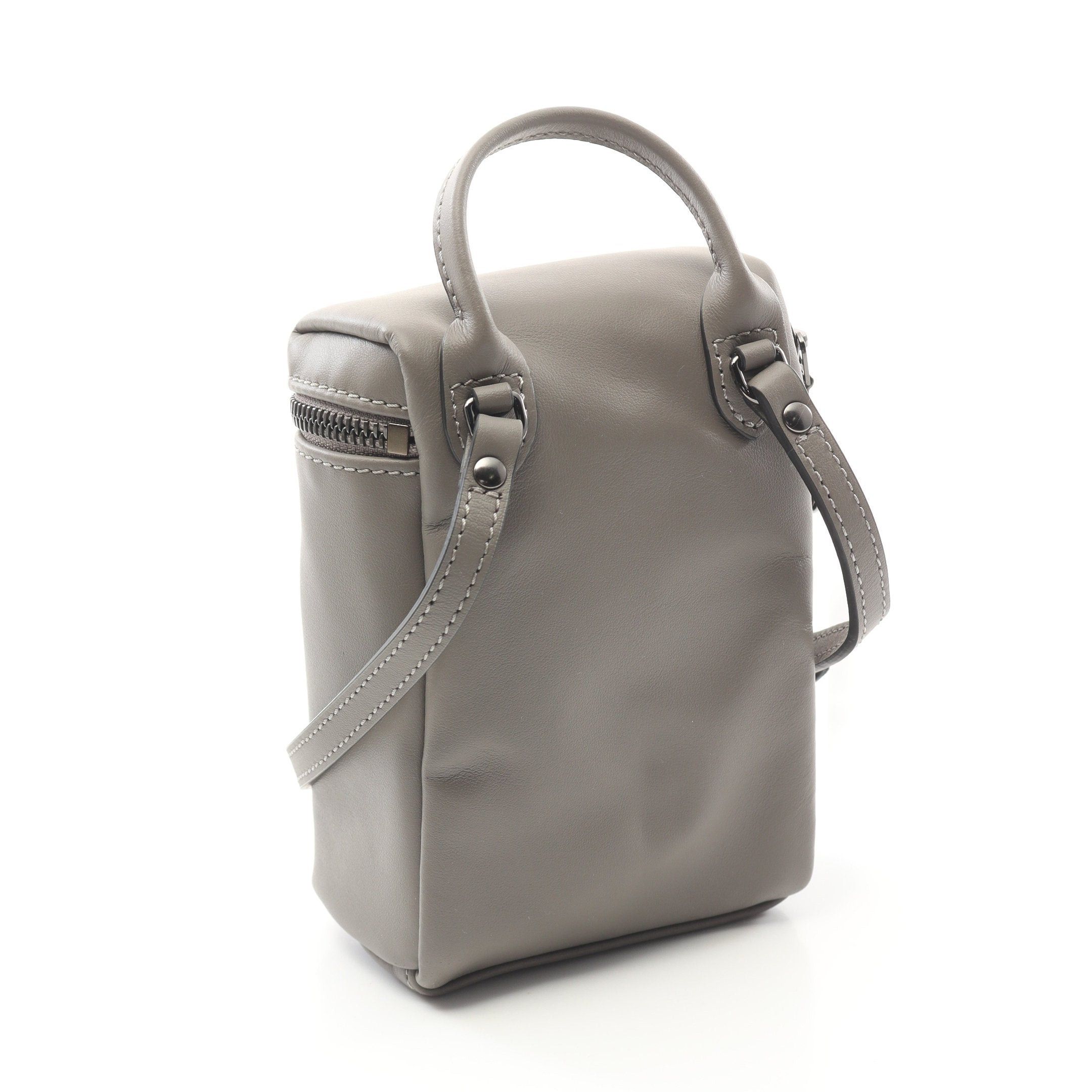 Longchamp Longchamp Le Preage Extra Xs Crossbody Bag Shoulder Leather Gray Size ONE SIZE - 2 Thumbnail