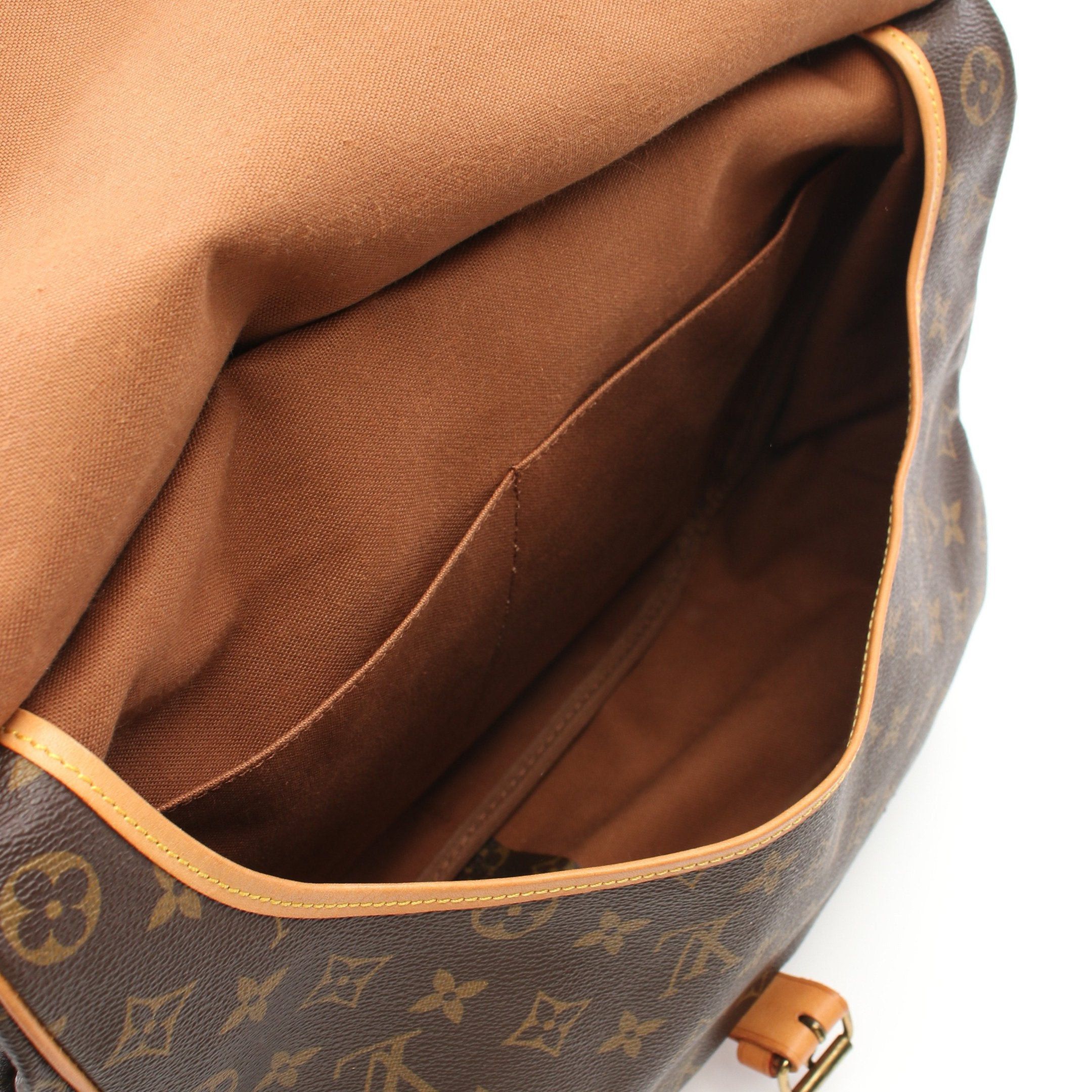 Louis Vuitton Louis Vuitton Saumur 35 Monogram Shoulder Bag Leather Brown Size ONE SIZE - 4 Thumbnail