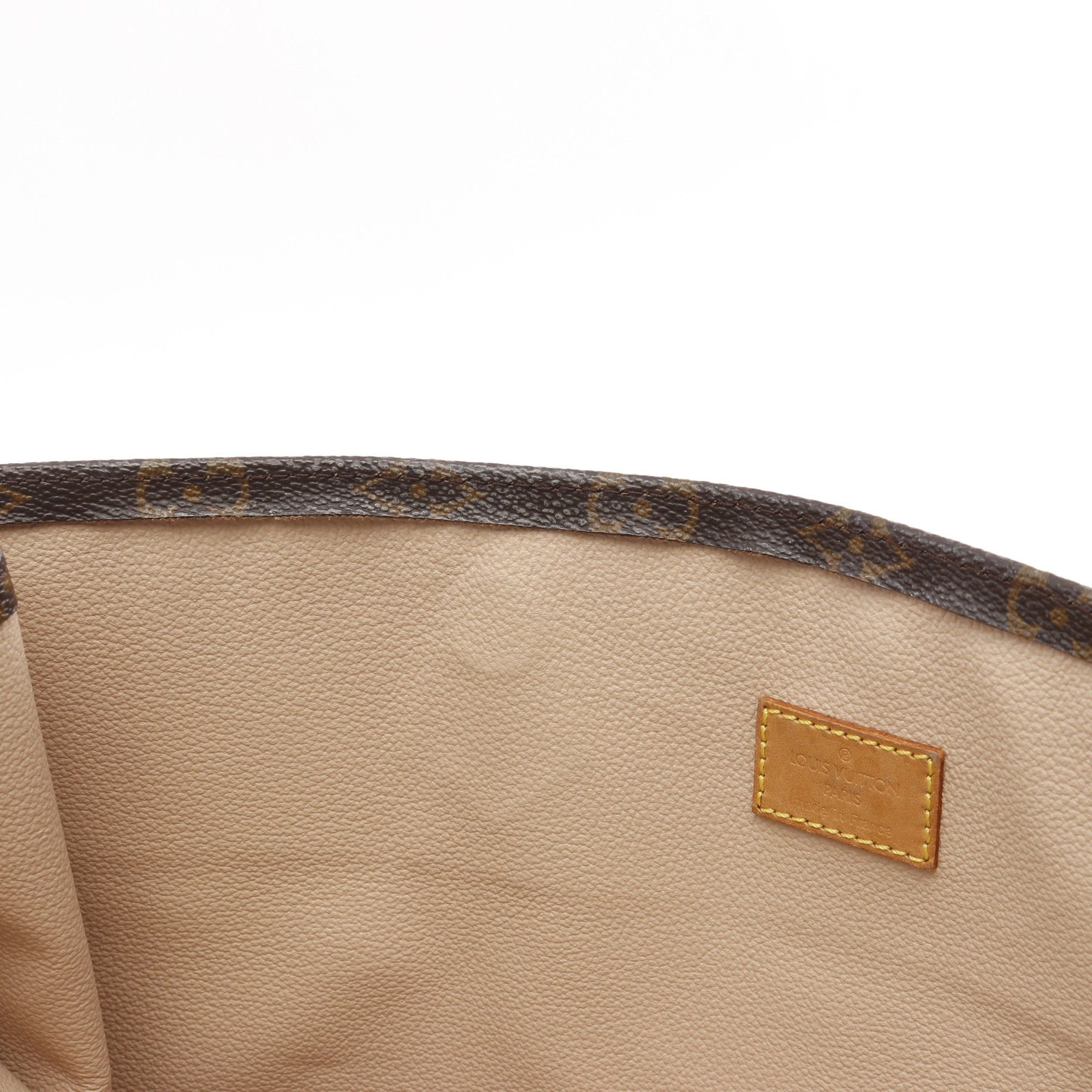 Louis Vuitton Louis Vuitton Sac Plat Monogram Handbag Tote Bag Leather Brown Size ONE SIZE - 10 Thumbnail