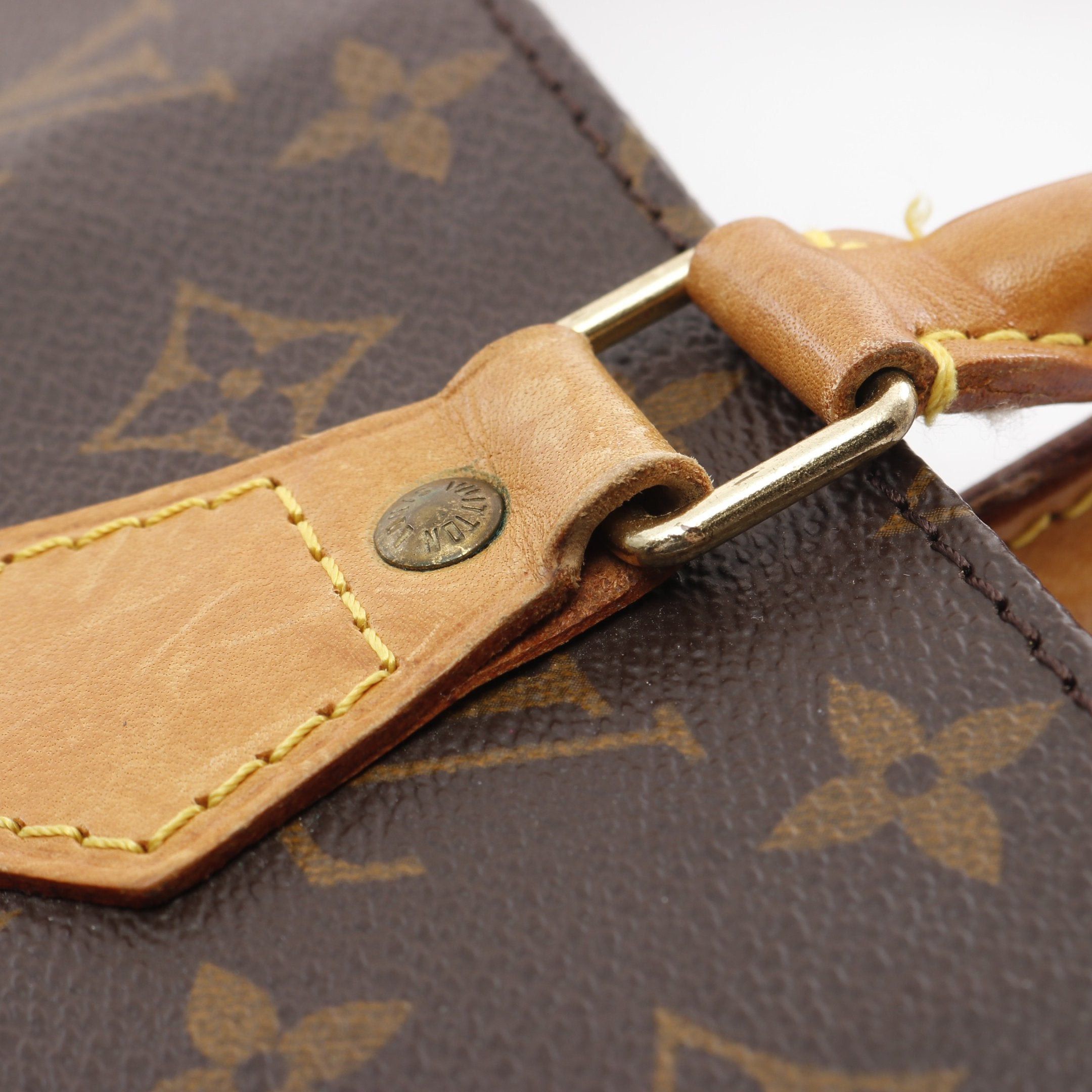 Louis Vuitton Louis Vuitton Sac Plat Monogram Handbag Tote Bag Leather Brown Size ONE SIZE - 11 Thumbnail