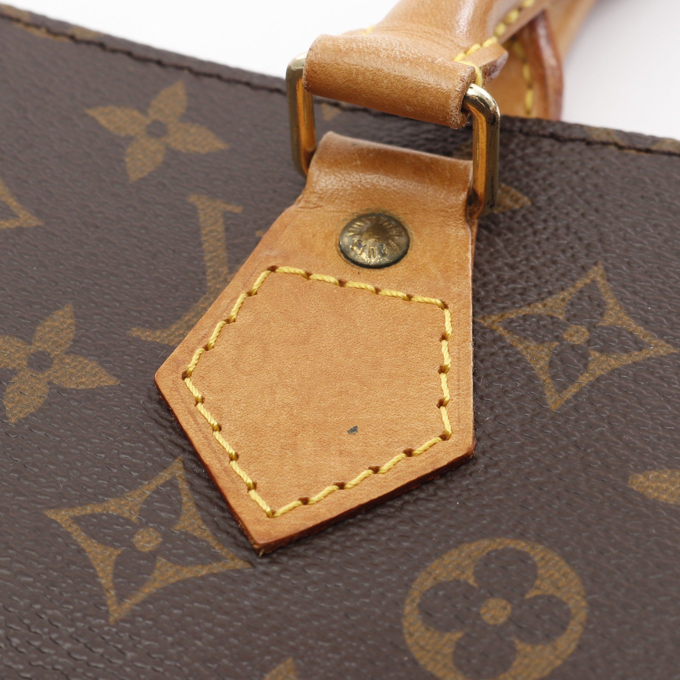 Louis Vuitton Louis Vuitton Sac Plat Monogram Handbag Tote Bag Leather Brown Size ONE SIZE - 12 Thumbnail