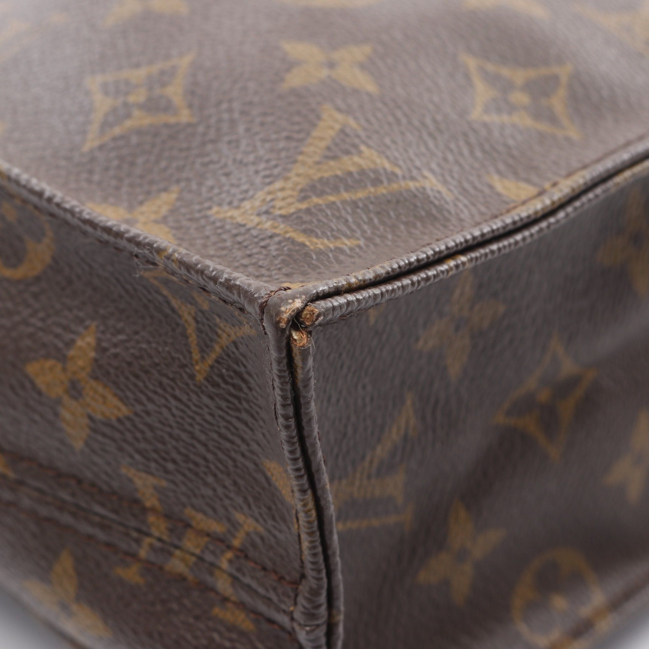 Louis Vuitton Louis Vuitton Sac Plat Monogram Handbag Tote Bag Leather Brown Size ONE SIZE - 6 Thumbnail
