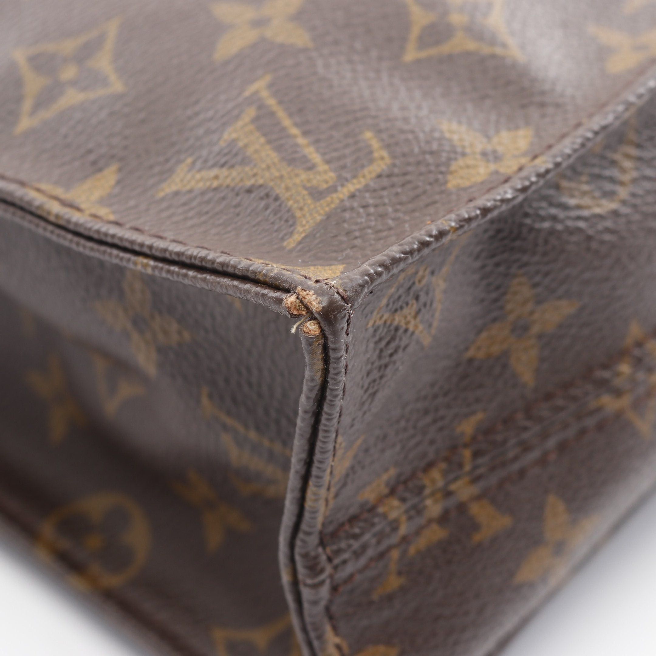 Louis Vuitton Louis Vuitton Sac Plat Monogram Handbag Tote Bag Leather Brown Size ONE SIZE - 5 Thumbnail