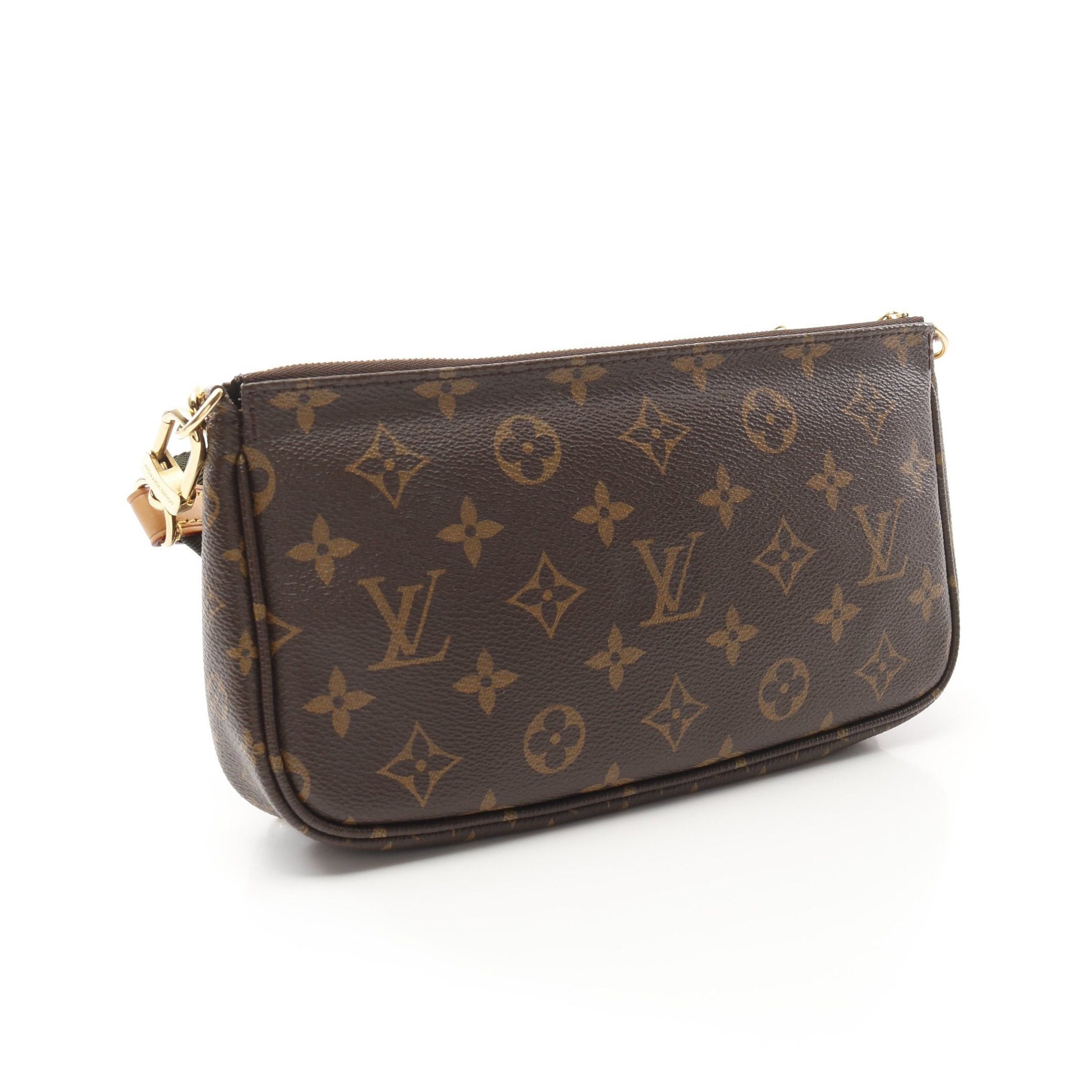 Louis Vuitton Louis Vuitton Multy Pochette Accessoires Monogram Khaki Shoulder Bag Brown Green Size ONE SIZE - 2 Thumbnail