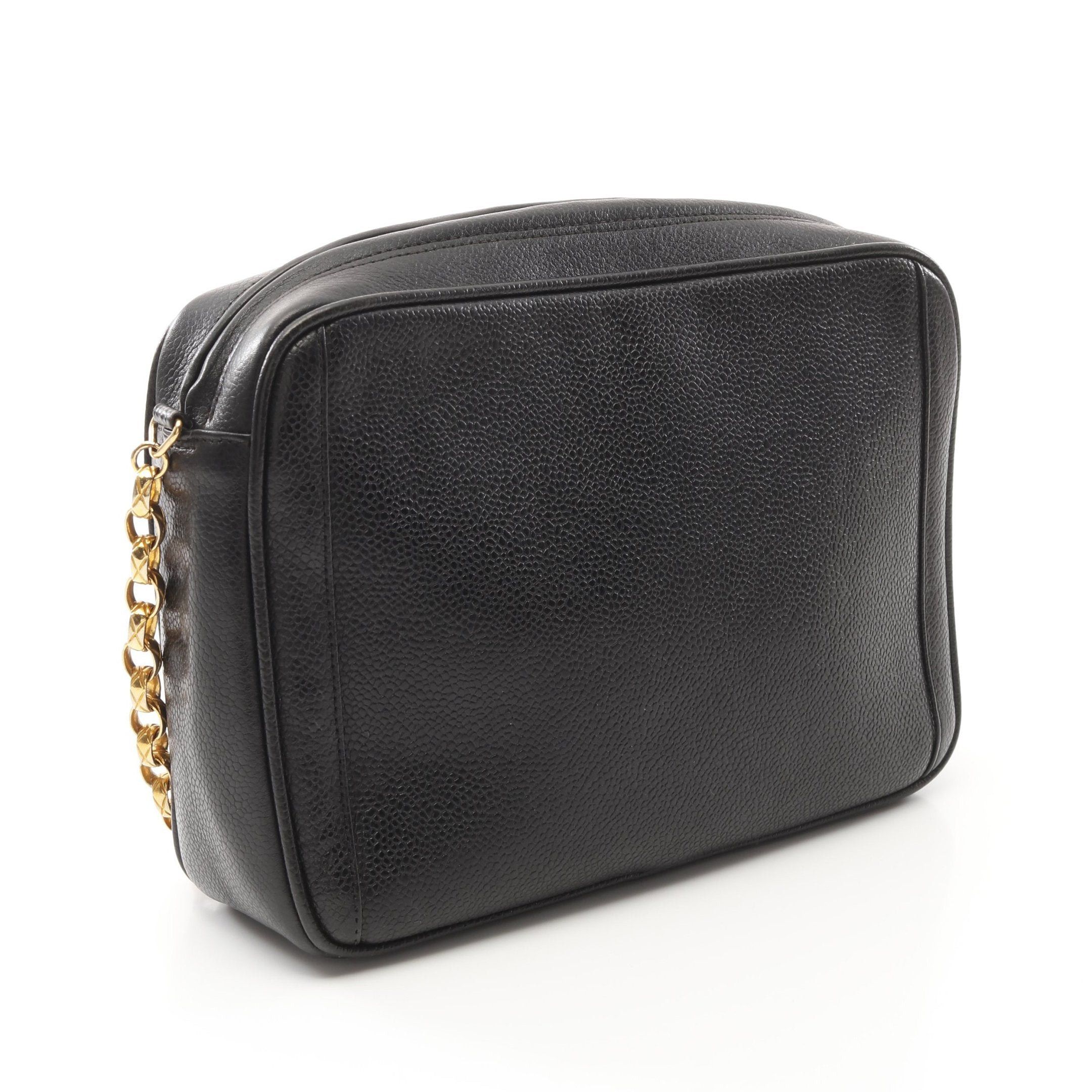 Chanel Chanel Coco Mark Chain Shoulder Bag Caviar Skin Black Gold Hardware Size ONE SIZE - 2 Thumbnail