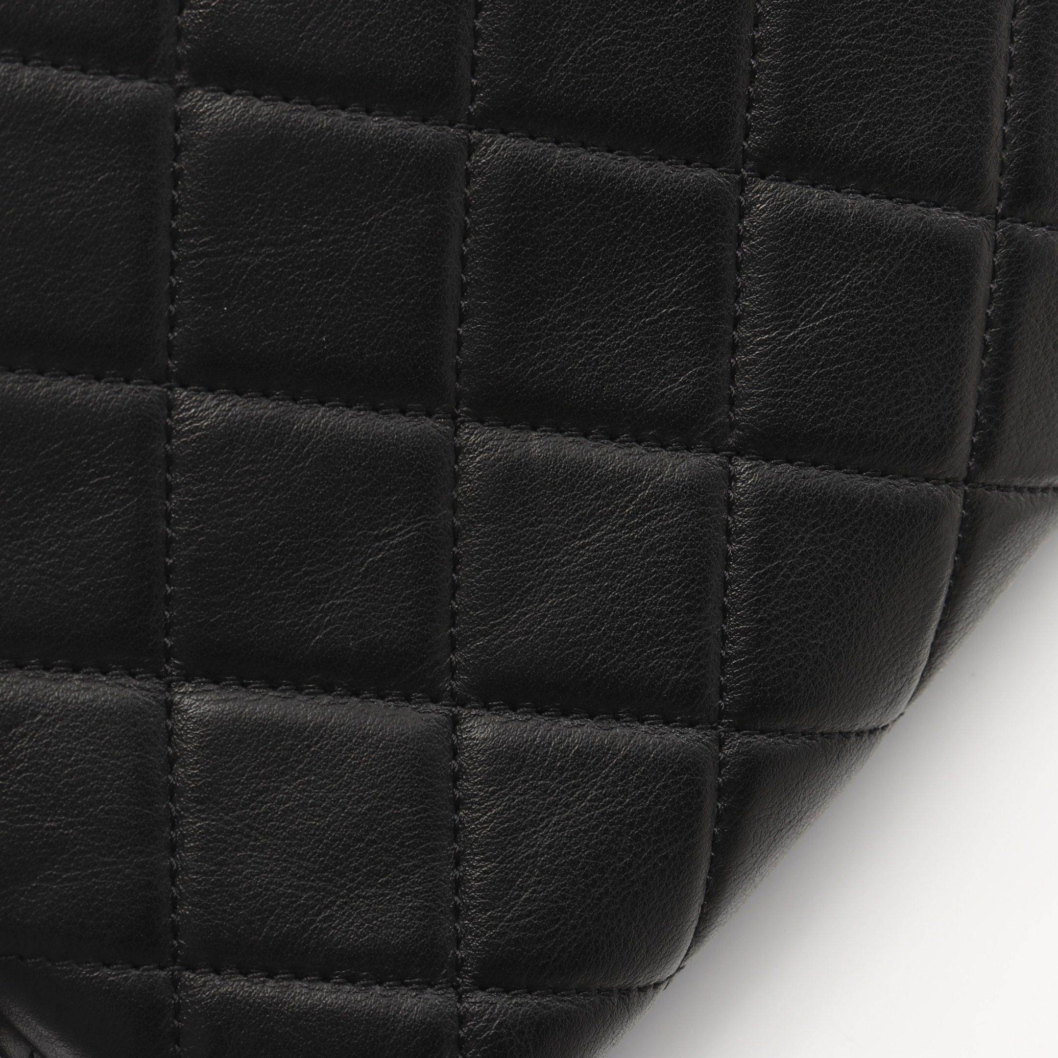 Chanel Chanel Matelasse Chain Shoulder Bag Lambskin Black Silver Hardware Size ONE SIZE - 9 Thumbnail