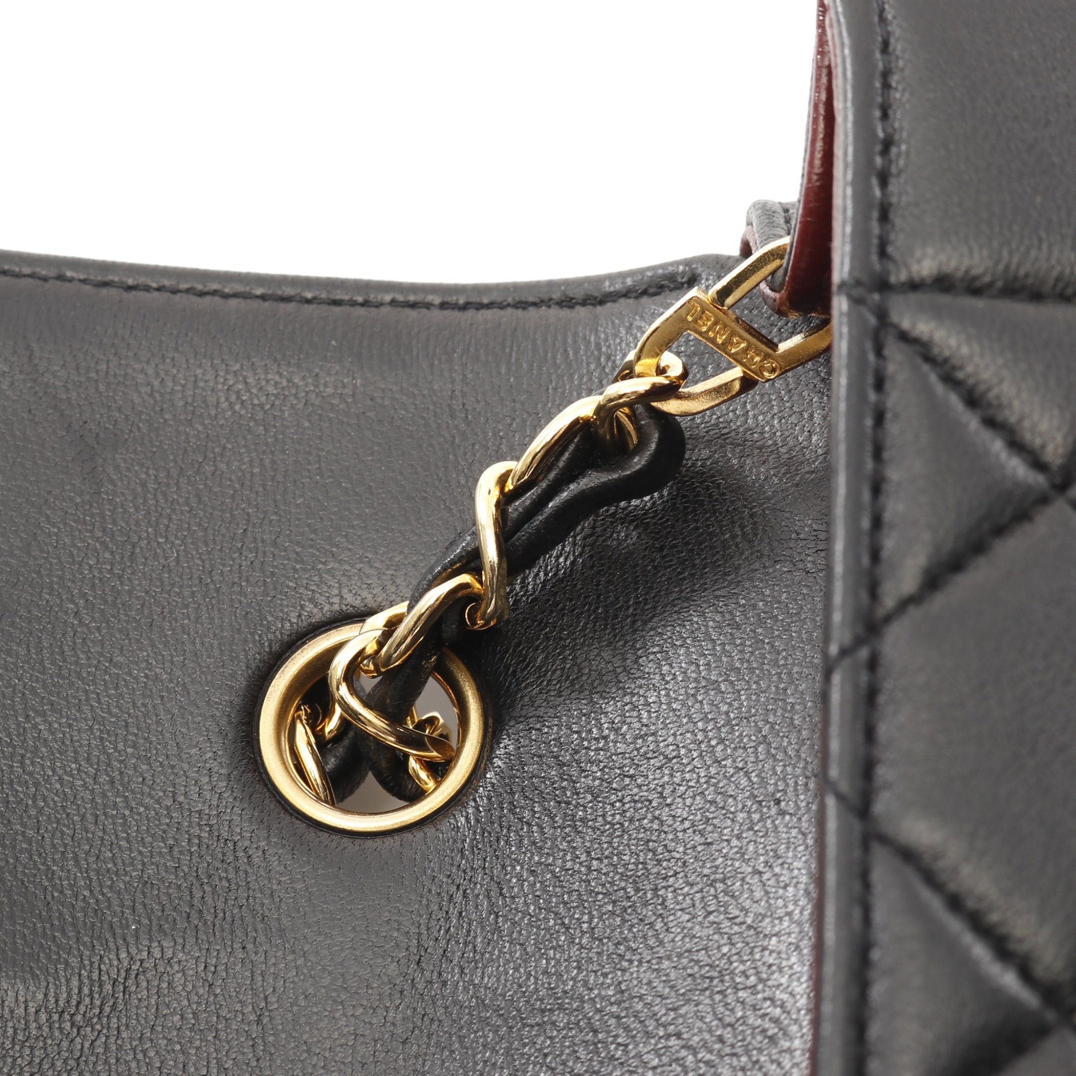 Chanel Chanel Matelasse Diana Flap Chain Shoulder Bag Lambskin Black Gold Hardware Size ONE SIZE - 7 Thumbnail