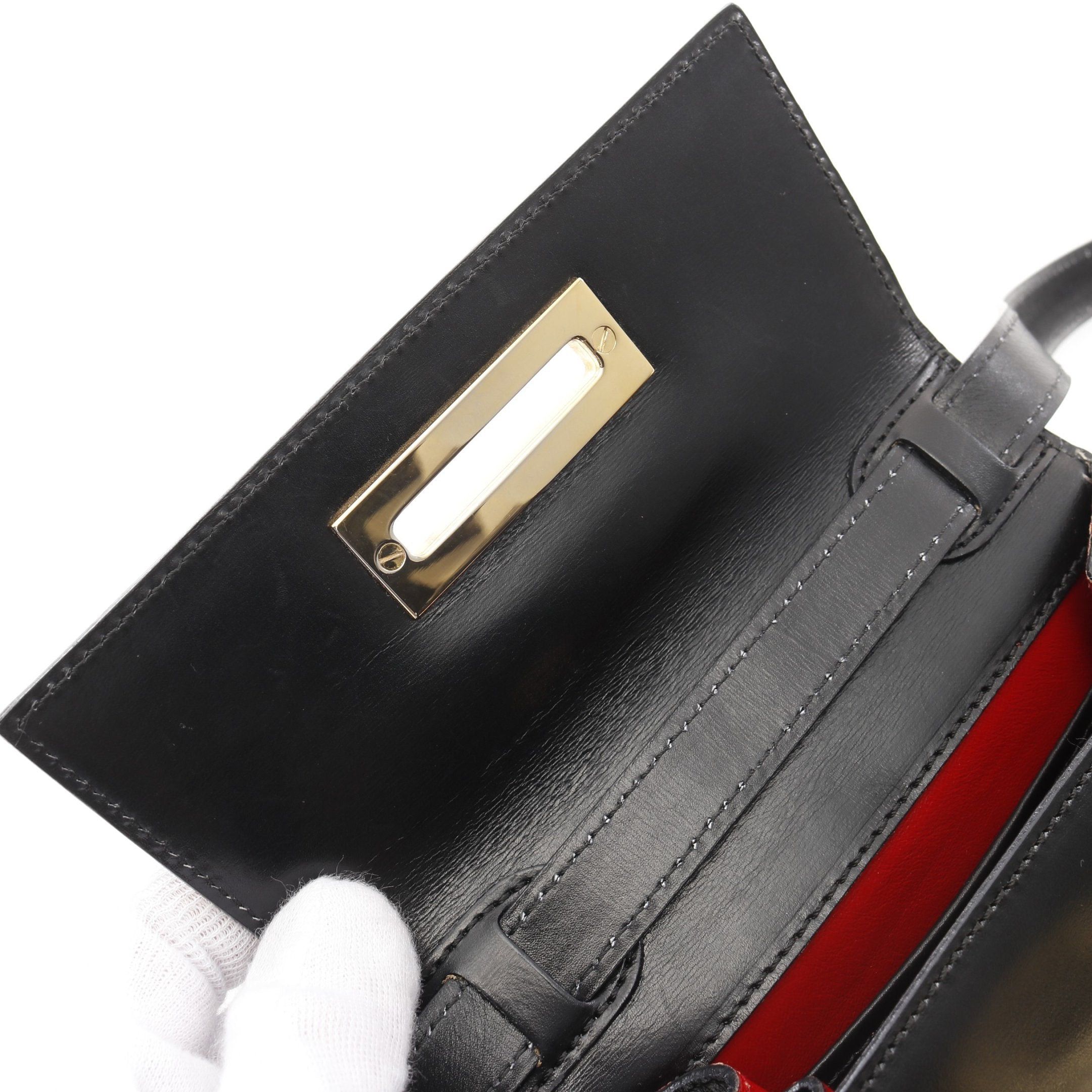 Celine Celine Top Handle Handbag Leather Black Size ONE SIZE - 11 Thumbnail