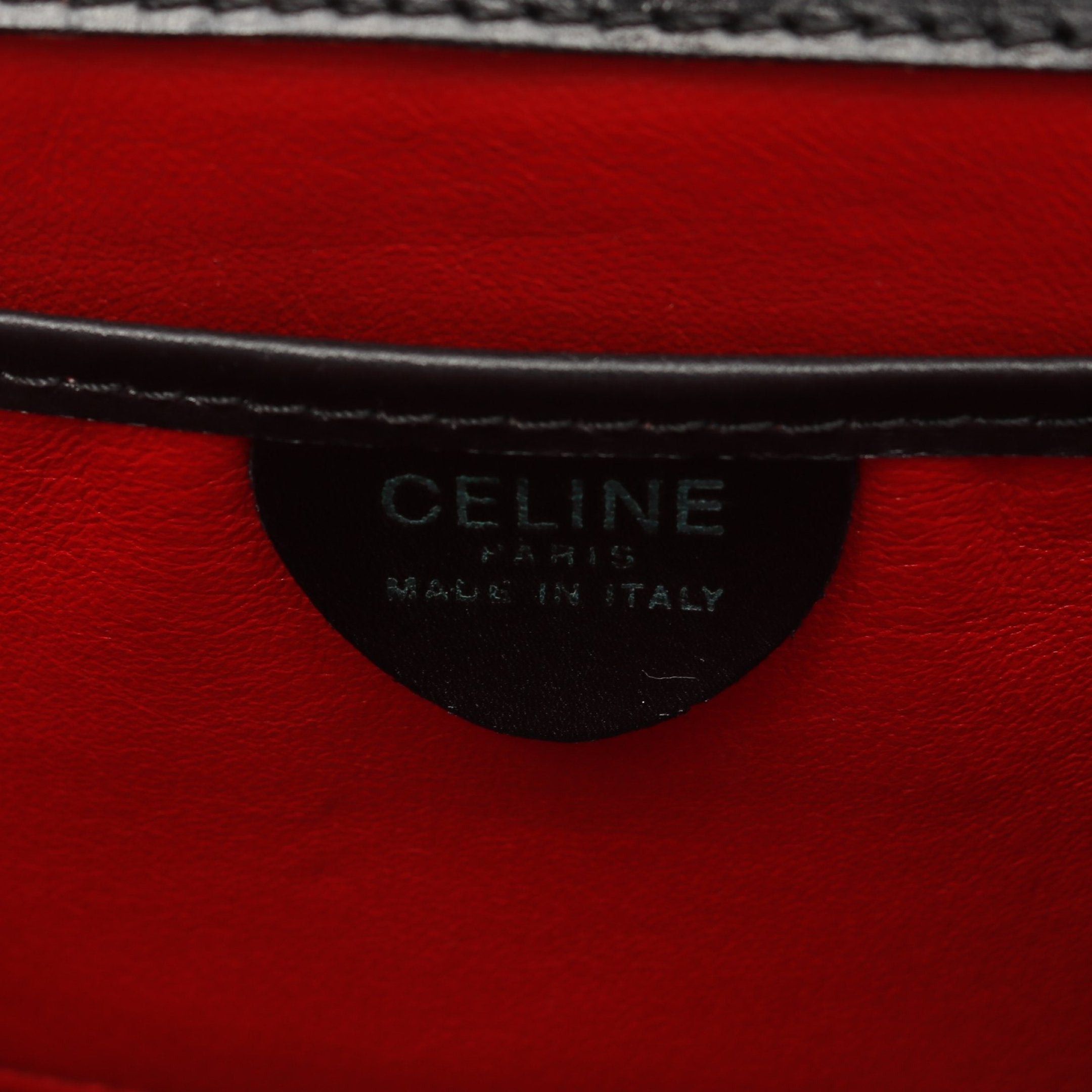 Celine Celine Top Handle Handbag Leather Black Size ONE SIZE - 4 Thumbnail
