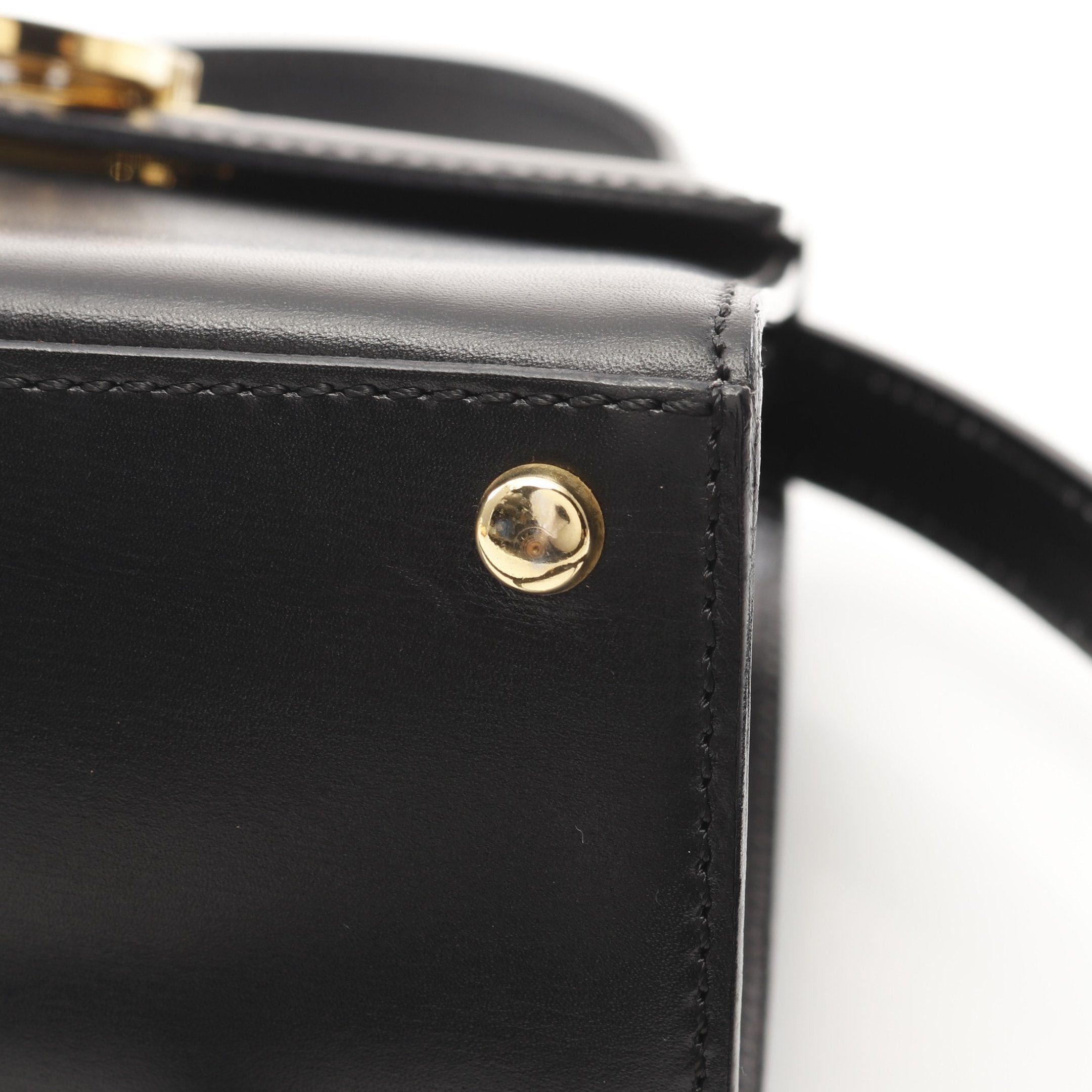 Celine Celine Top Handle Handbag Leather Black Size ONE SIZE - 10 Thumbnail