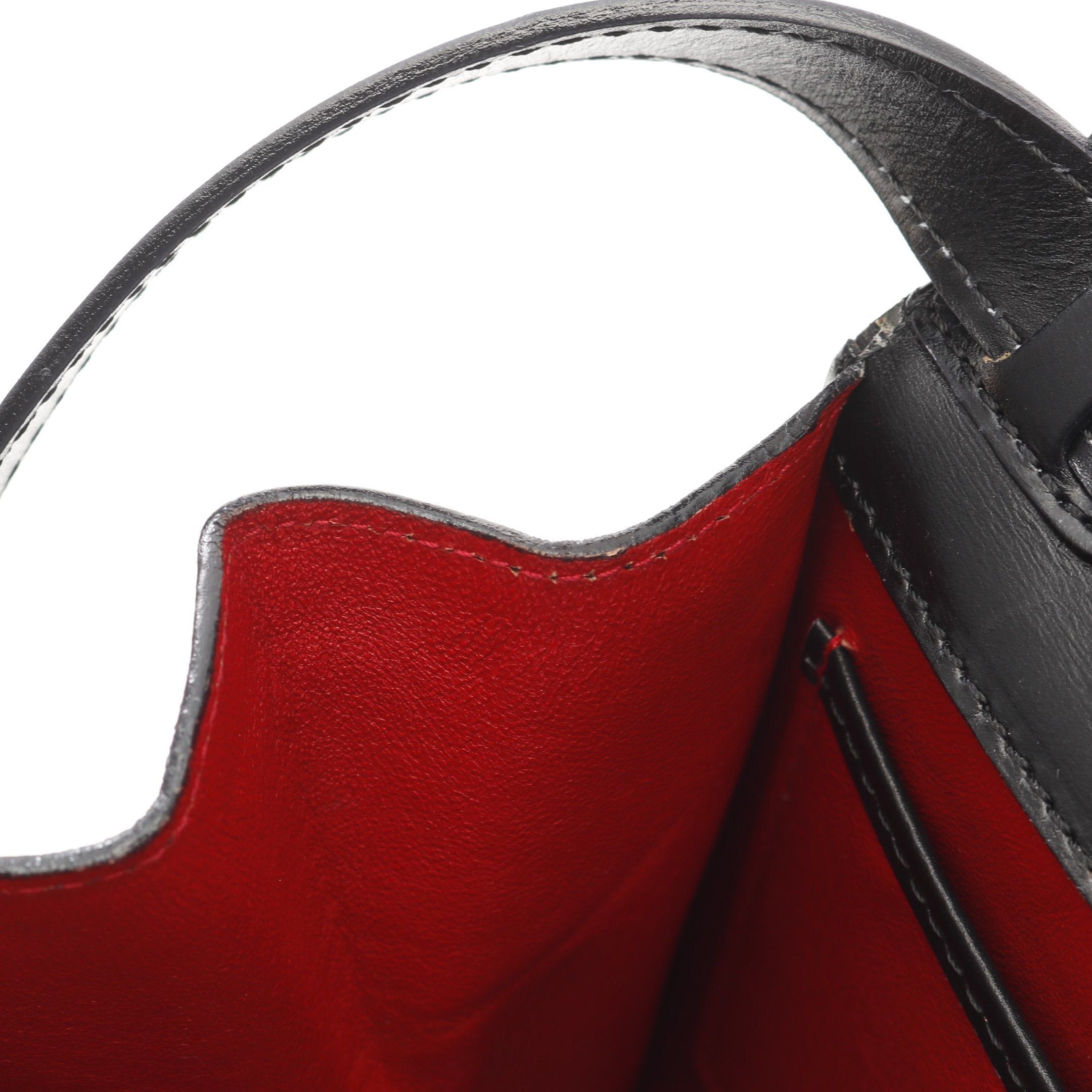 Celine Celine Top Handle Handbag Leather Black Size ONE SIZE - 8 Thumbnail