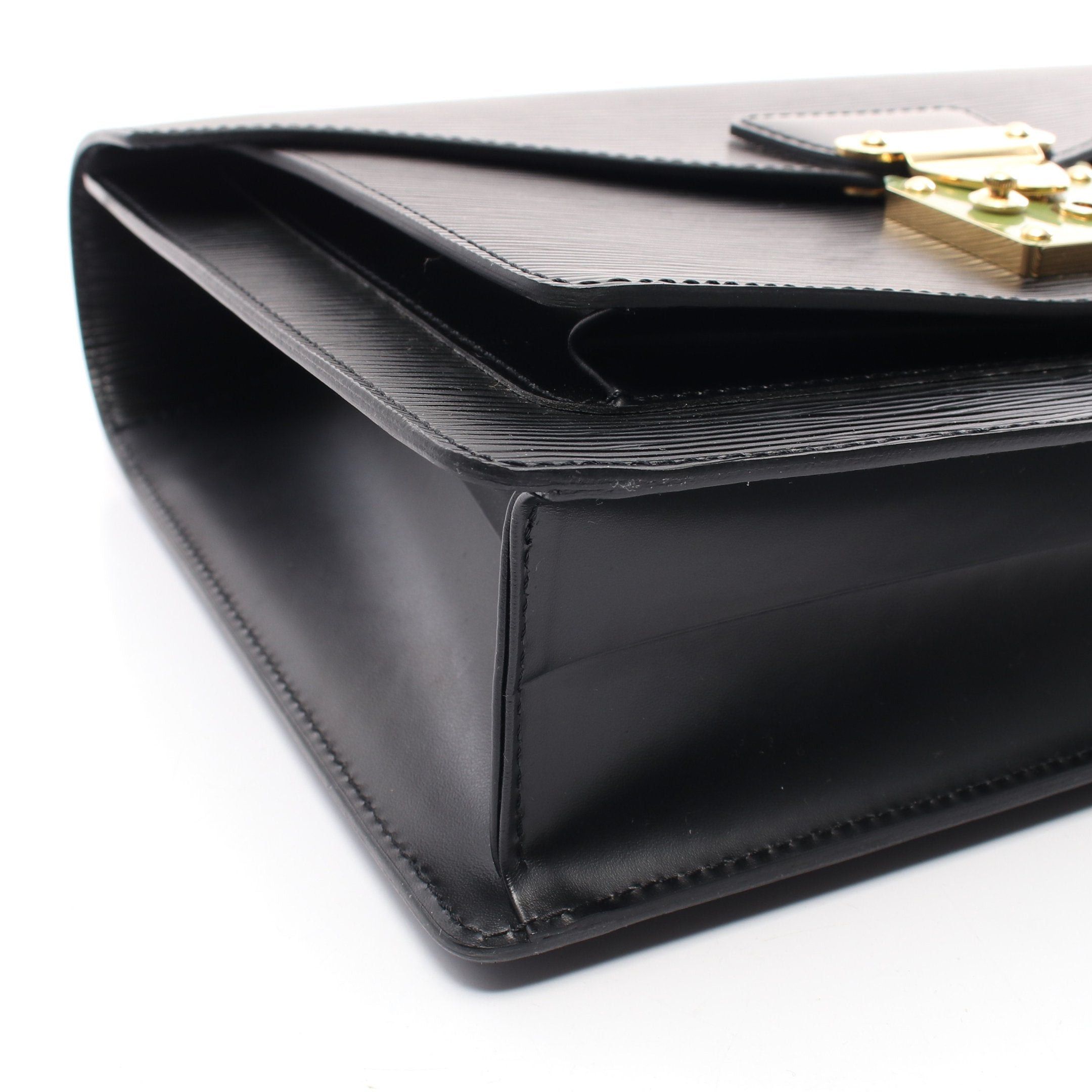 Louis Vuitton Louis Vuitton Monceau Epi Noir Handbag Leather Black Size ONE SIZE - 9 Thumbnail