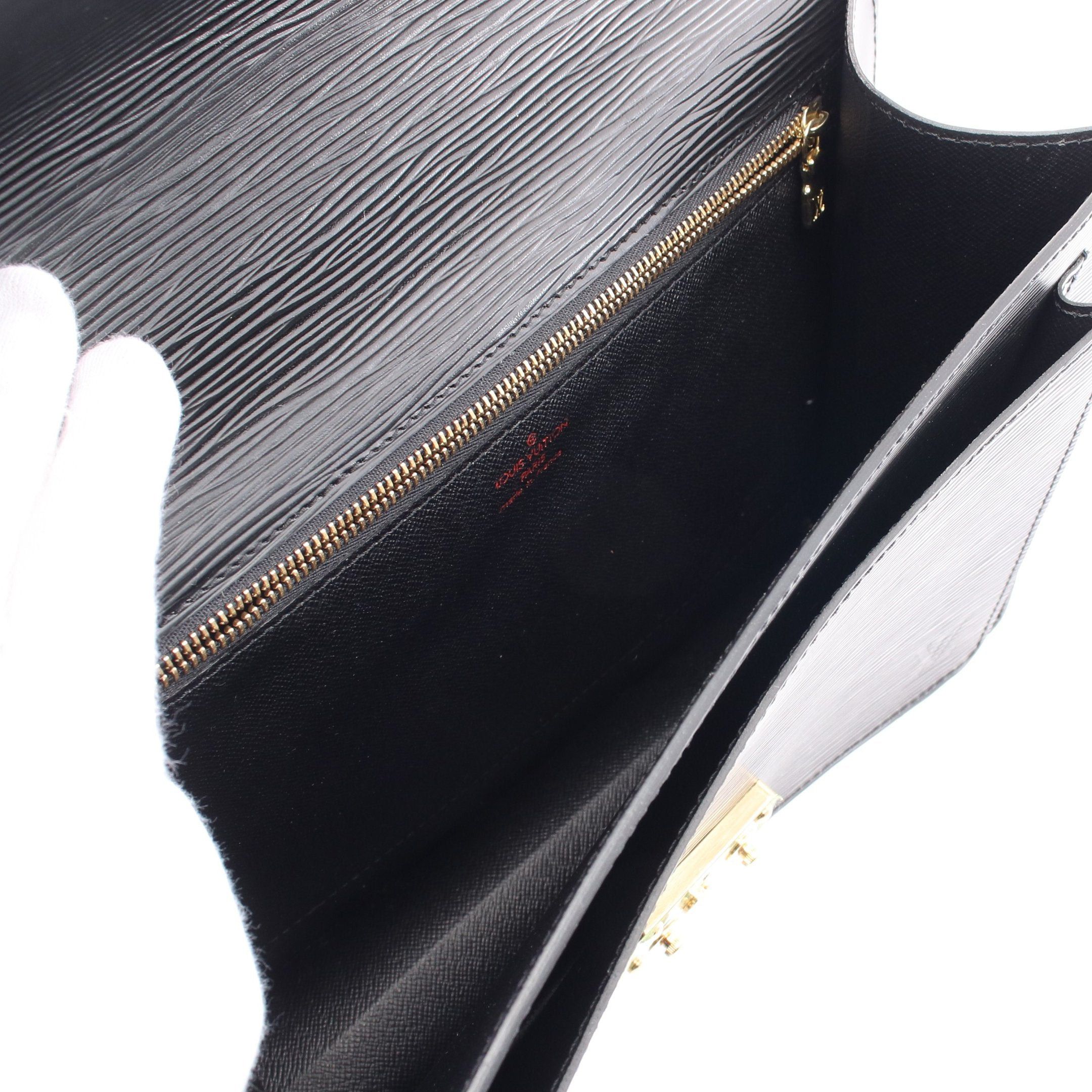 Louis Vuitton Louis Vuitton Monceau Epi Noir Handbag Leather Black Size ONE SIZE - 3 Thumbnail