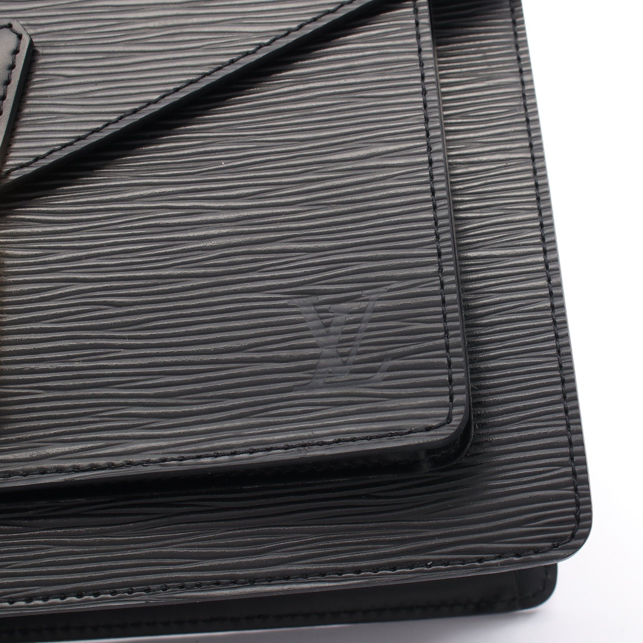 Louis Vuitton Louis Vuitton Monceau Epi Noir Handbag Leather Black Size ONE SIZE - 11 Thumbnail
