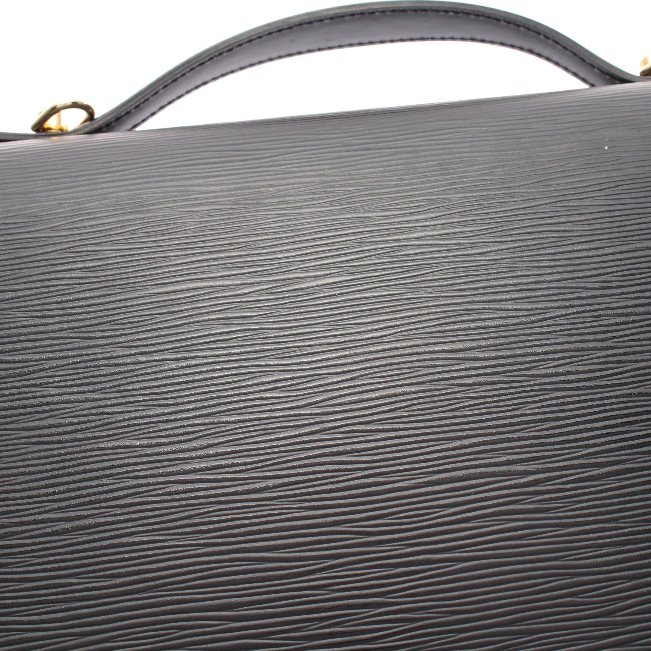 Louis Vuitton Louis Vuitton Monceau Epi Noir Handbag Leather Black Size ONE SIZE - 7 Thumbnail