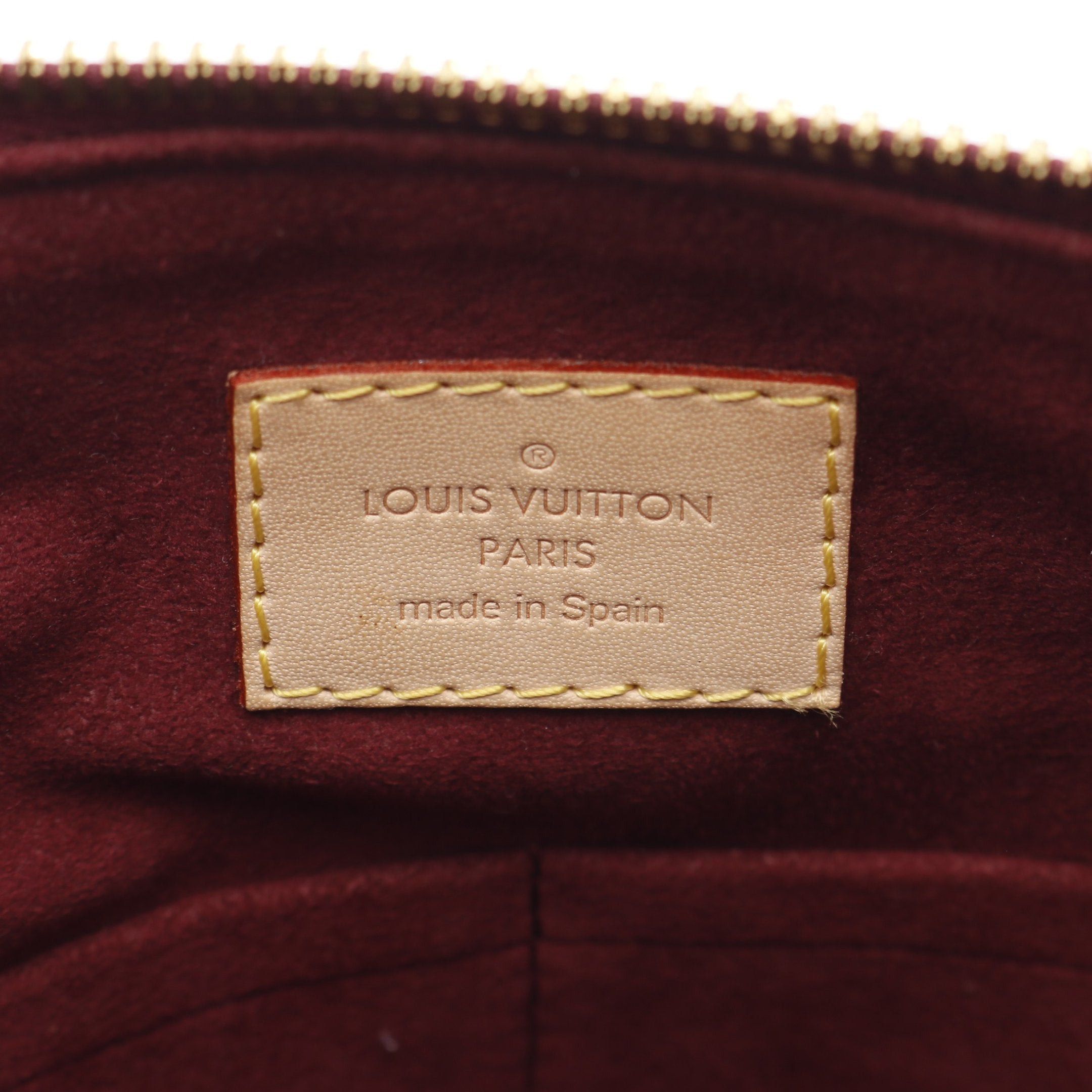 Louis Vuitton Louis Vuitton Pallas Monogram Oror Handbag Leather Brown Bordeaux Size ONE SIZE - 4 Thumbnail