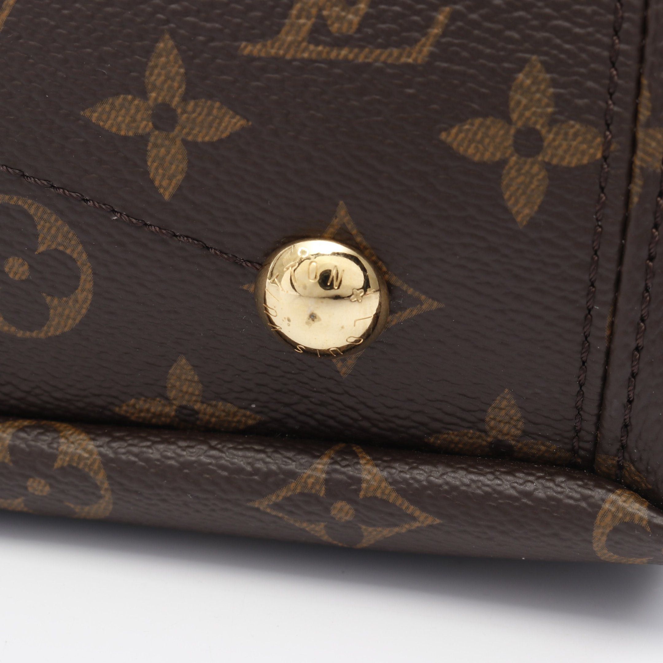 Louis Vuitton Louis Vuitton Pallas Monogram Oror Handbag Leather Brown Bordeaux Size ONE SIZE - 10 Thumbnail