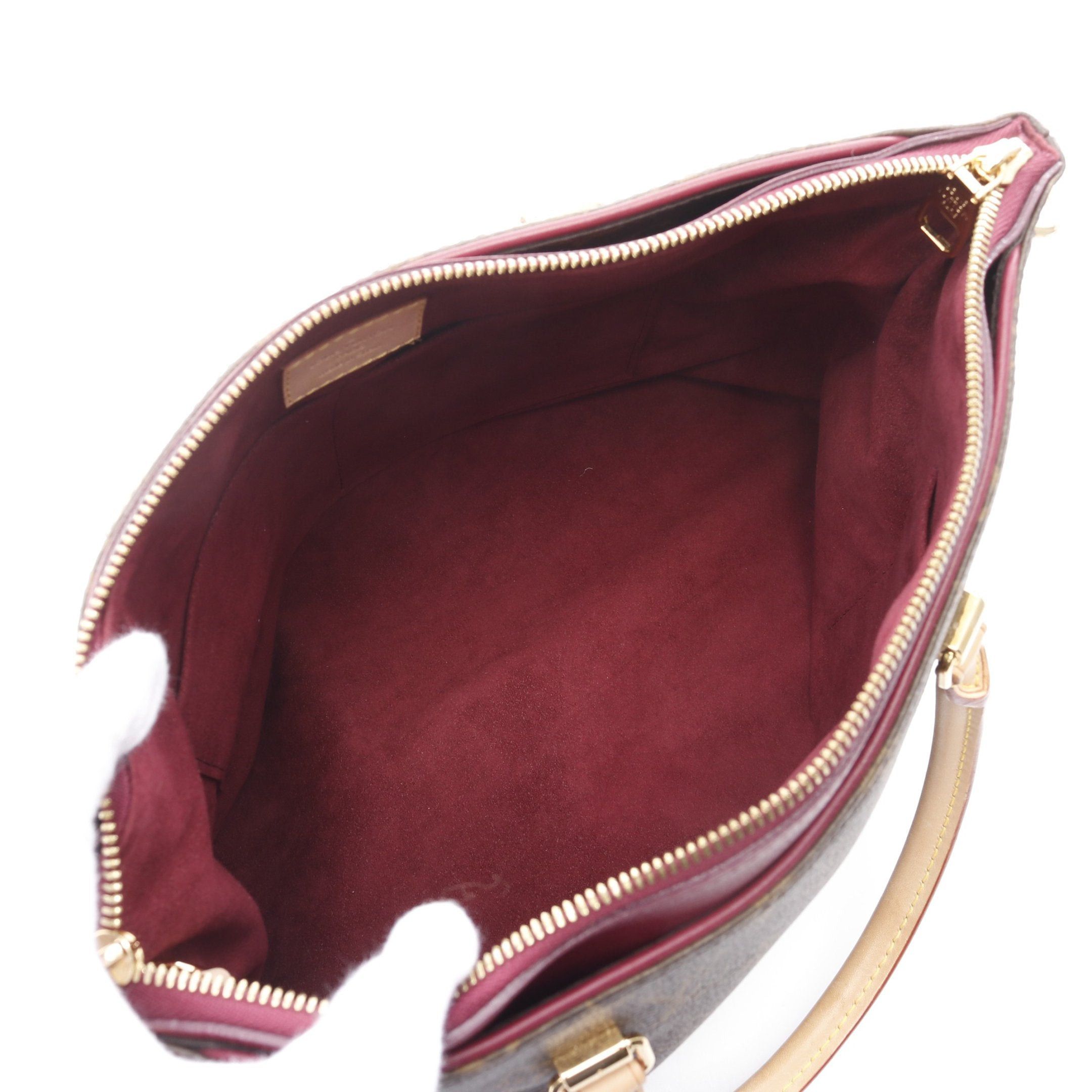 Louis Vuitton Louis Vuitton Pallas Monogram Oror Handbag Leather Brown Bordeaux Size ONE SIZE - 3 Thumbnail