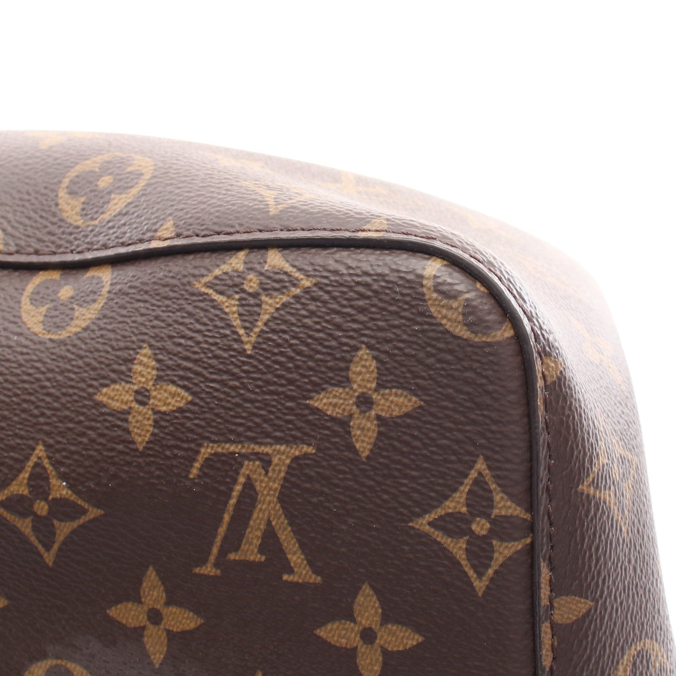 Louis Vuitton Louis Vuitton Neo Noe Monogram Noir Shoulder Bag Leather Brown Black Size ONE SIZE - 10 Thumbnail