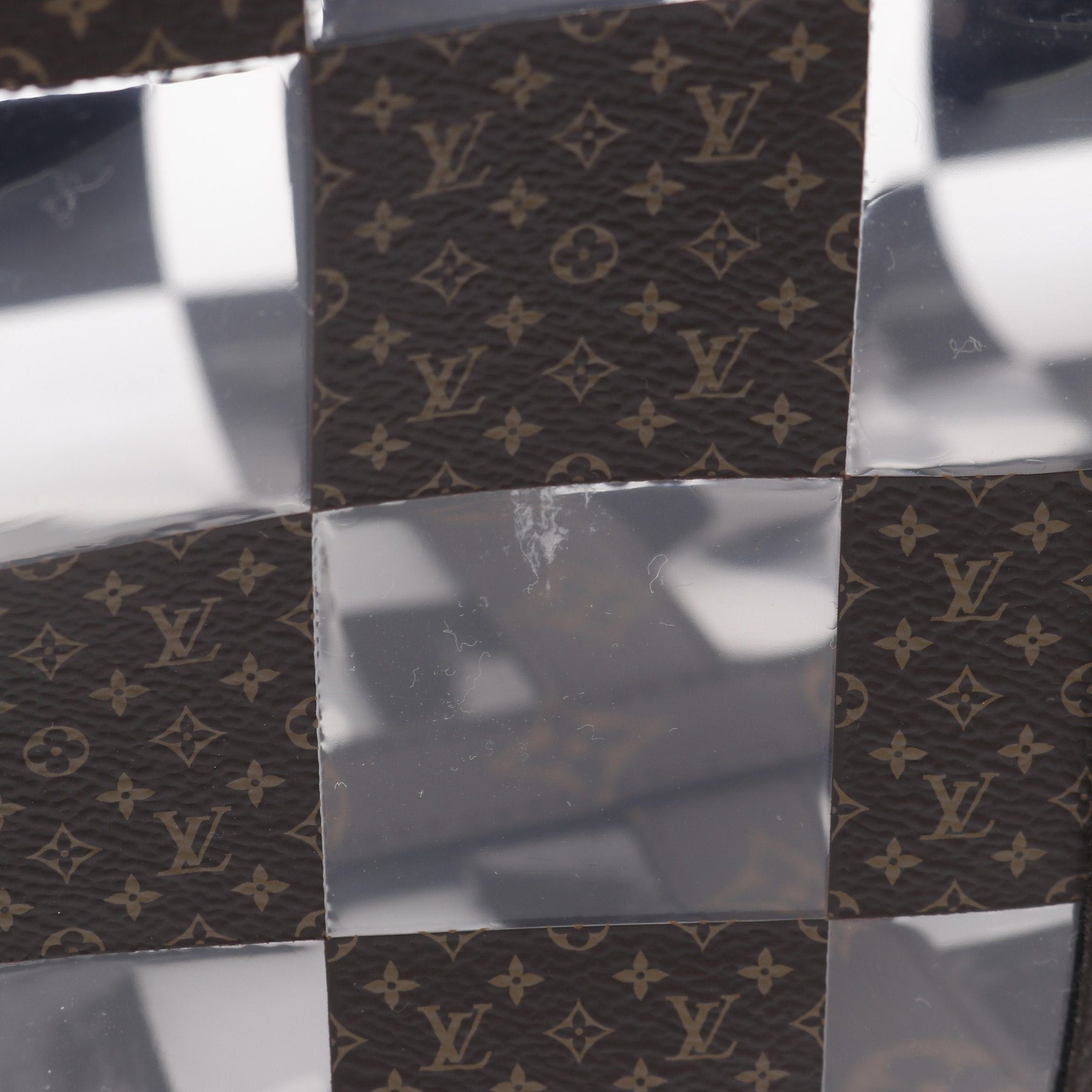 Louis Vuitton Louis Vuitton Keepall 50 Monogram Chess Boston Bag Brown Clear Size ONE SIZE - 10 Thumbnail