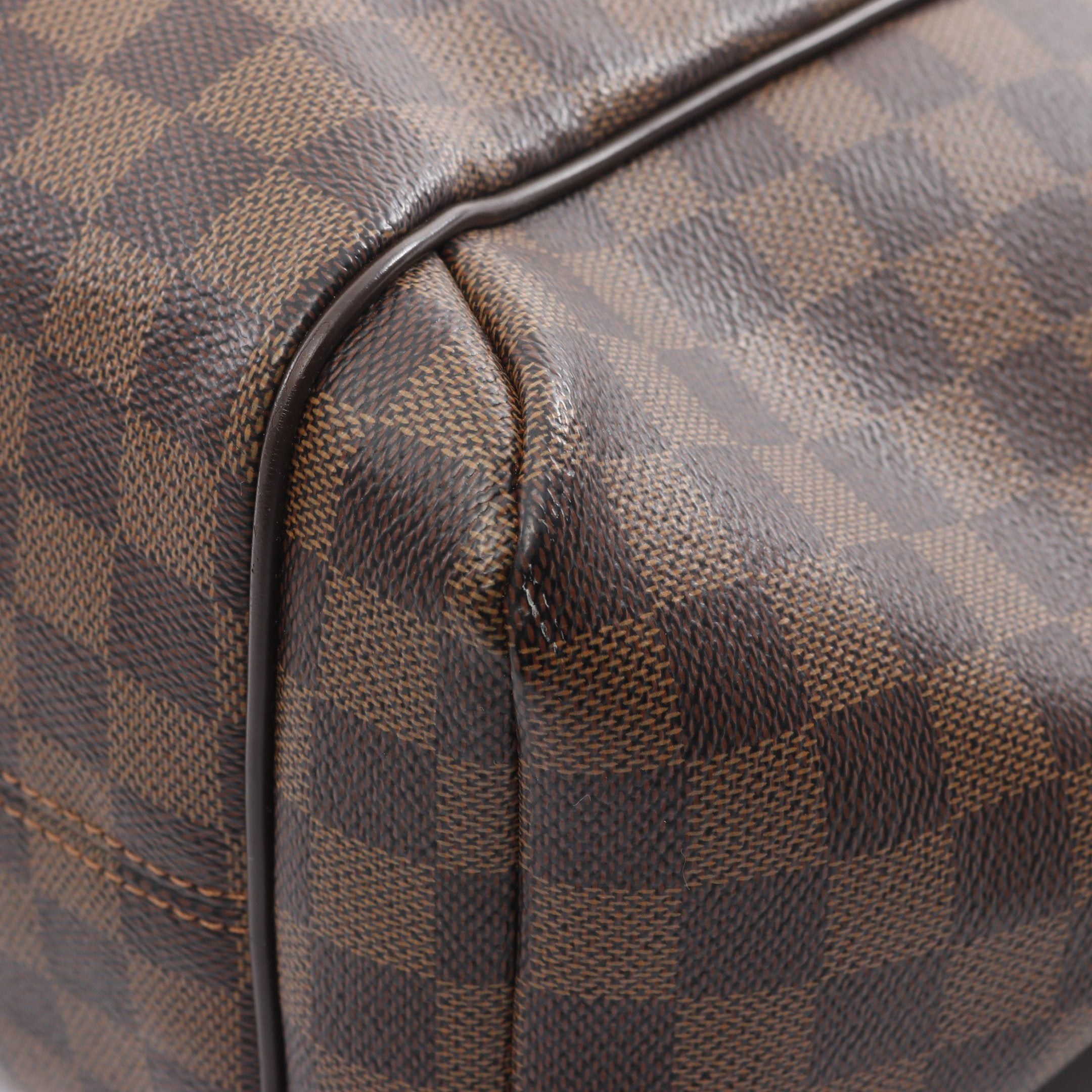 Louis Vuitton Louis Vuitton Totally Mm Damier Ebene Shoulder Bag Tote Leather Brown Size ONE SIZE - 7 Thumbnail