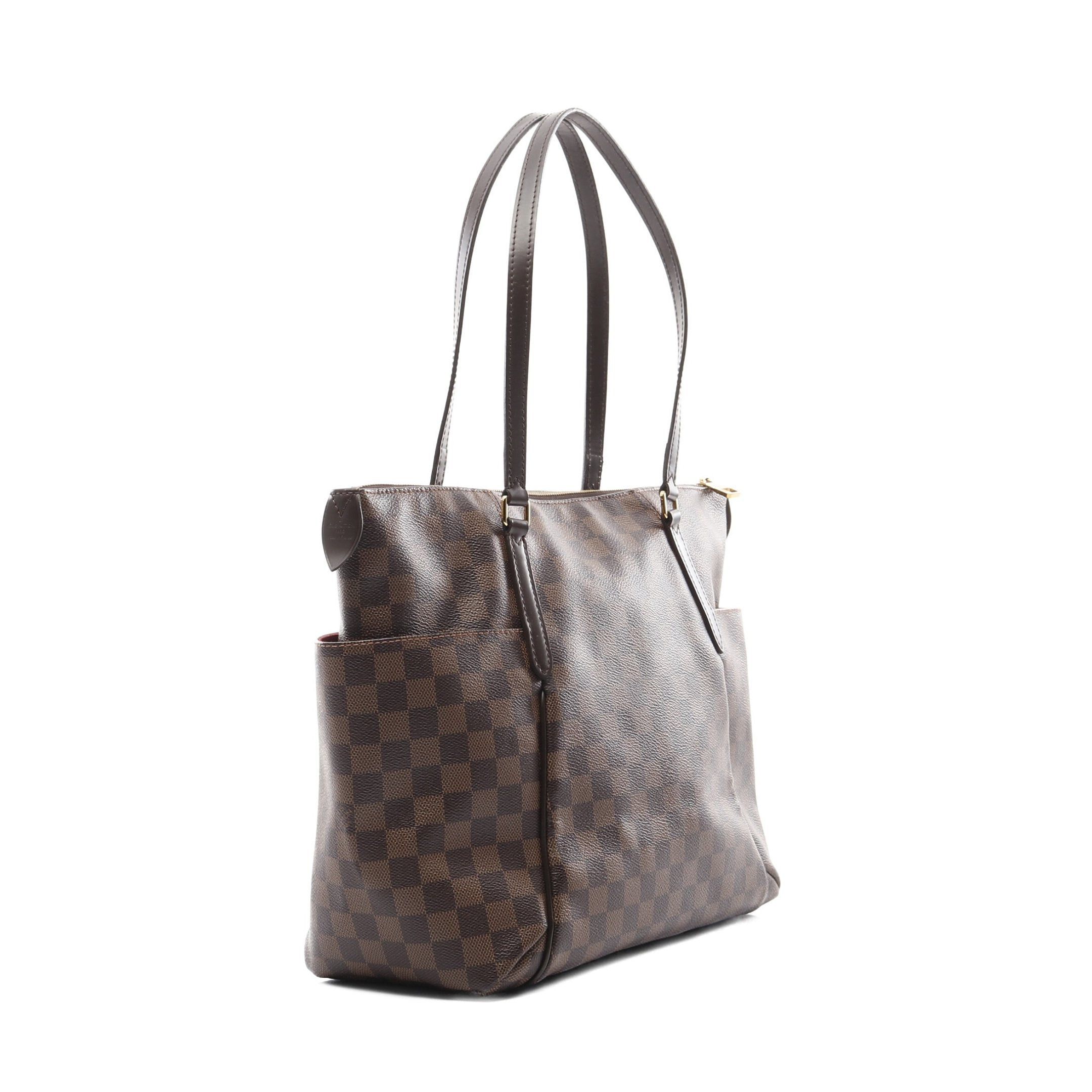 Louis Vuitton Louis Vuitton Totally Mm Damier Ebene Shoulder Bag Tote Leather Brown Size ONE SIZE - 2 Thumbnail