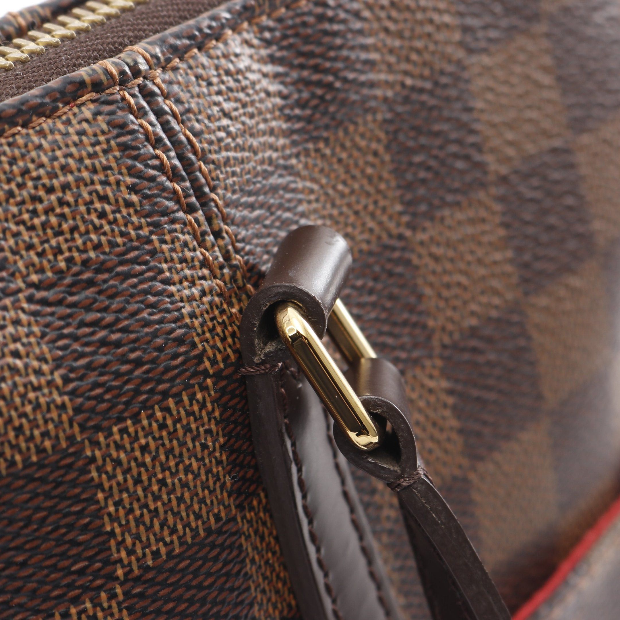 Louis Vuitton Louis Vuitton Totally Mm Damier Ebene Shoulder Bag Tote Leather Brown Size ONE SIZE - 14 Thumbnail