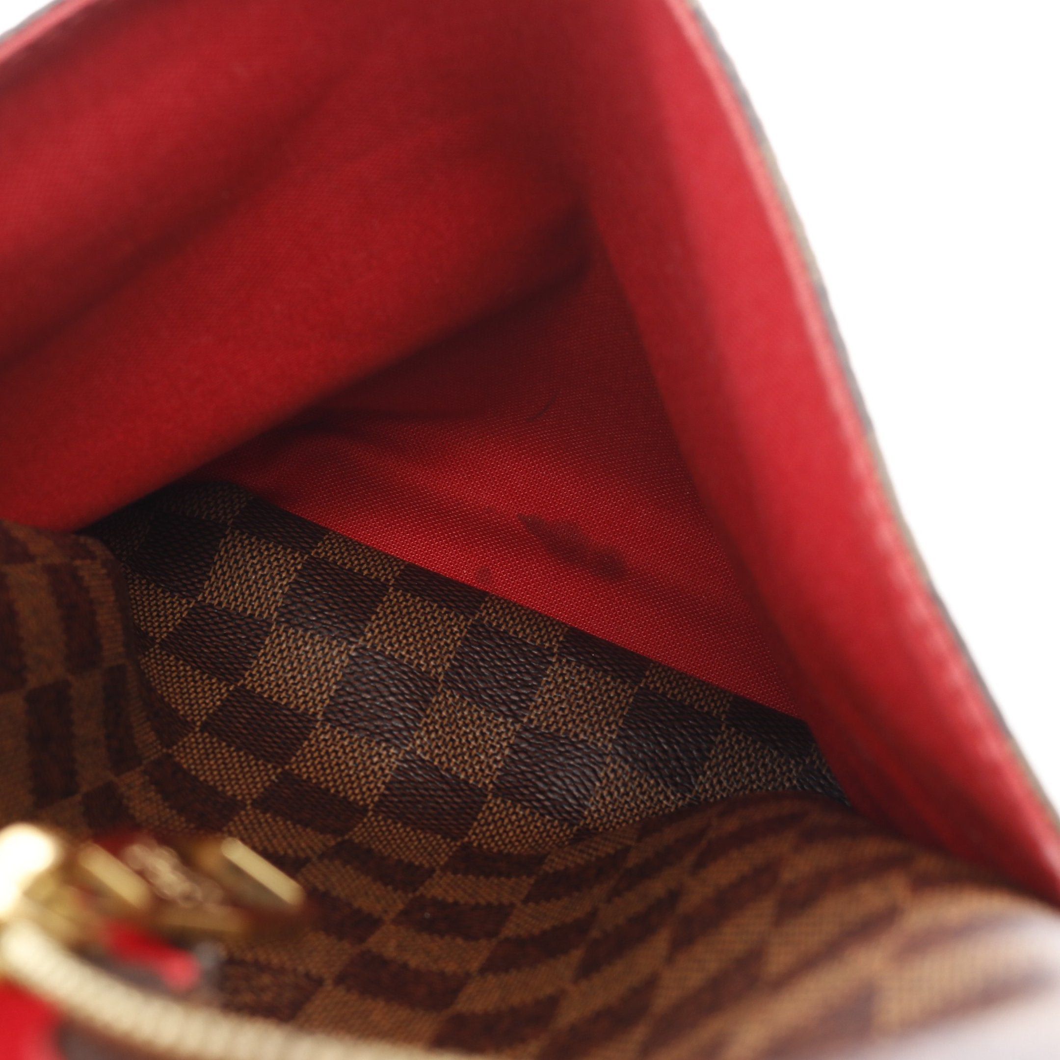 Louis Vuitton Louis Vuitton Totally Mm Damier Ebene Shoulder Bag Tote Leather Brown Size ONE SIZE - 9 Thumbnail