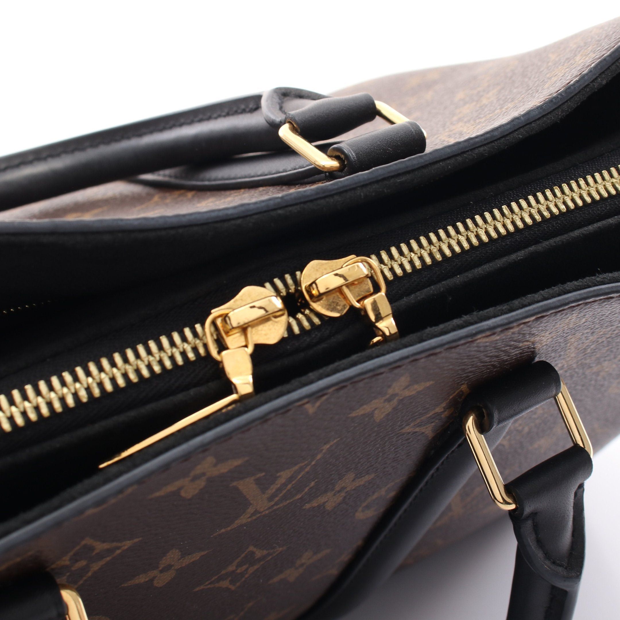 Louis Vuitton Louis Vuitton Soufflot Nv Mm Monogram Noir Handbag Leather Brown Black Size ONE SIZE - 11 Thumbnail