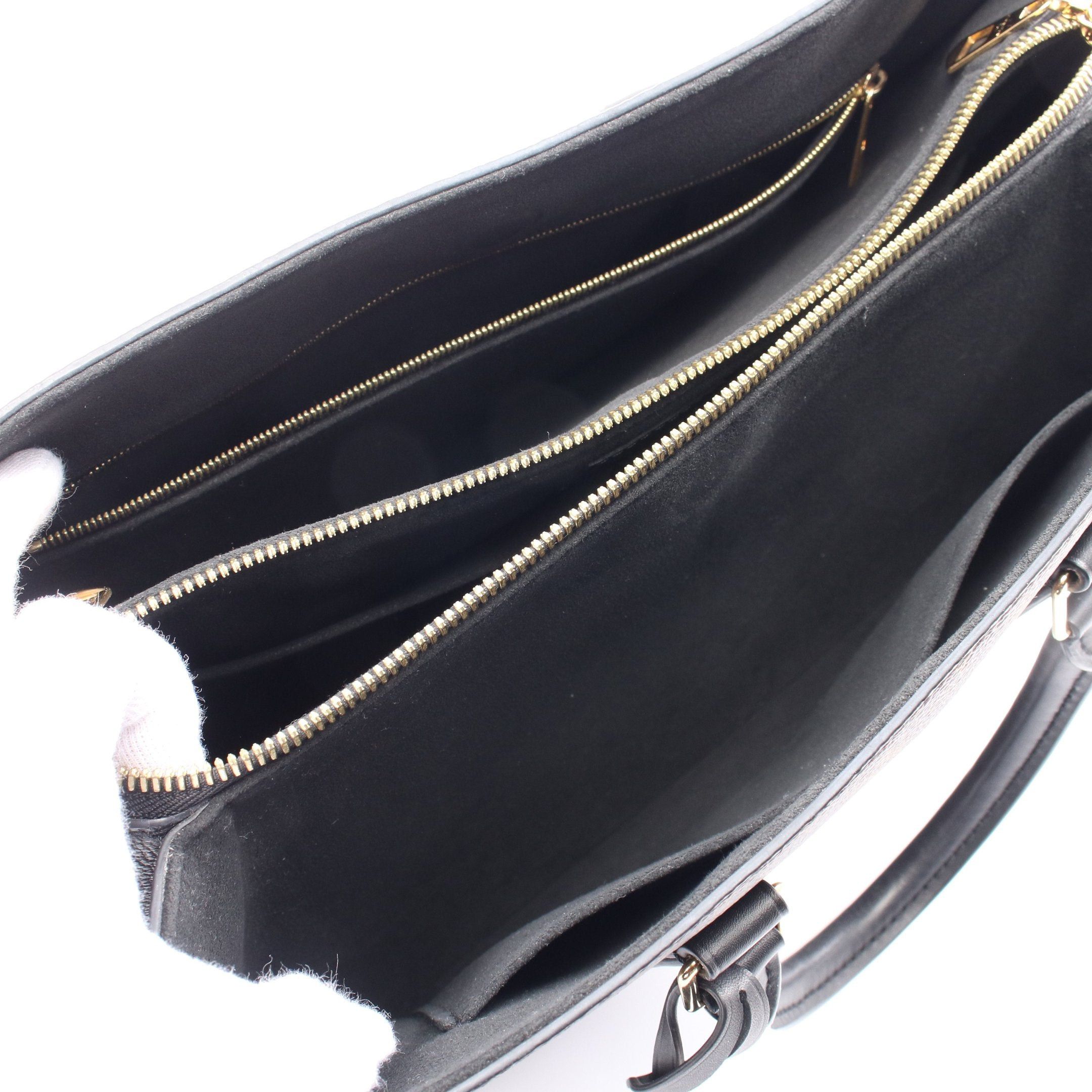 Louis Vuitton Louis Vuitton Soufflot Nv Mm Monogram Noir Handbag Leather Brown Black Size ONE SIZE - 3 Thumbnail