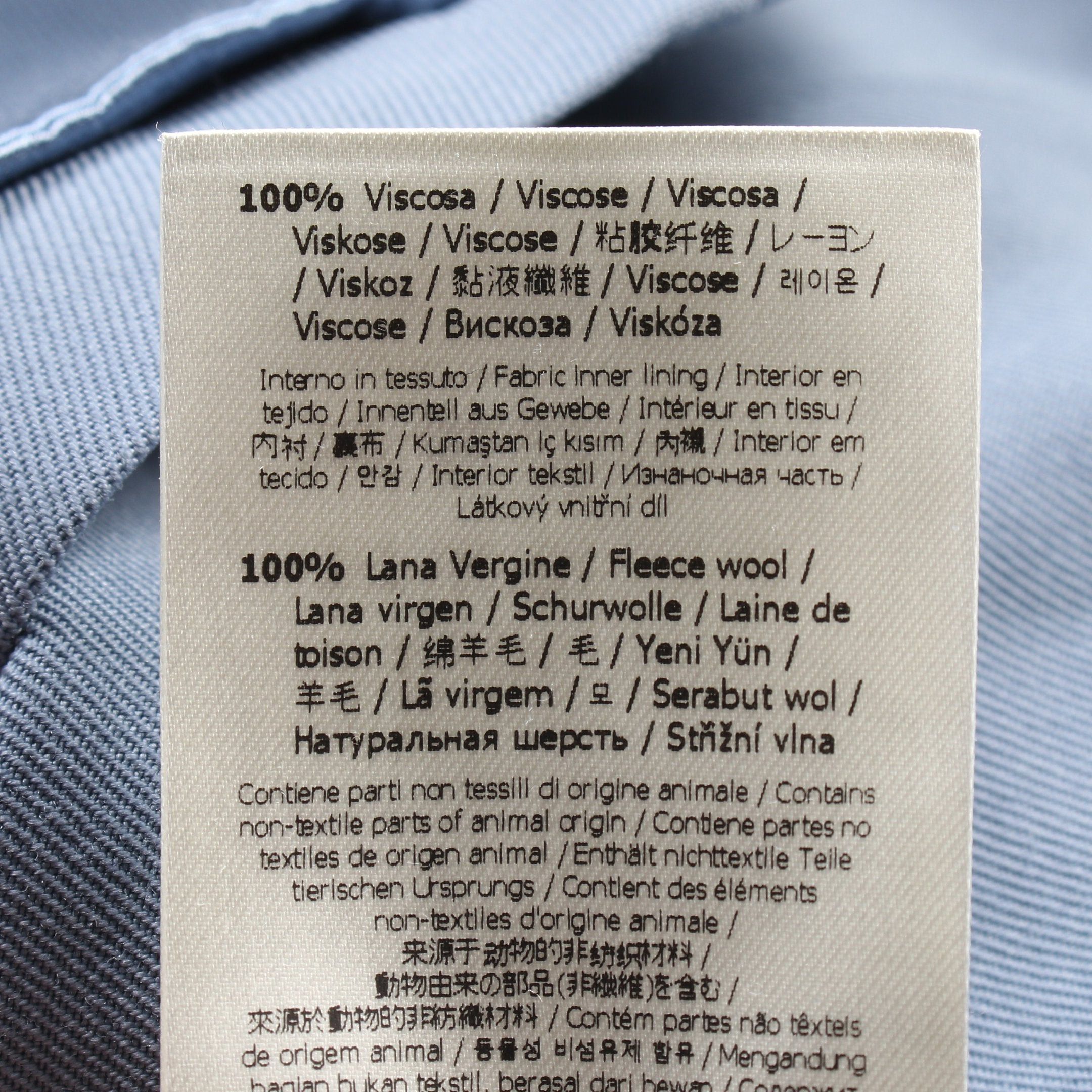 Fendi Fendi Tailored Jacket Satin Wool Light Blue Size ONE SIZE - 5 Thumbnail