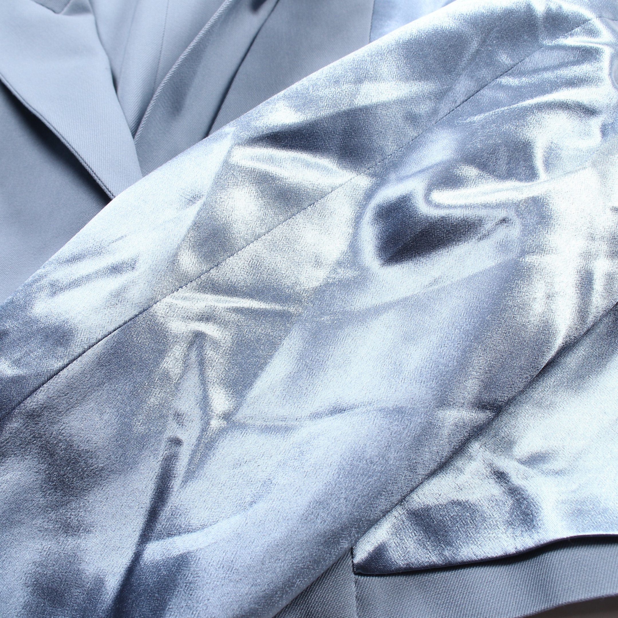 Fendi Fendi Tailored Jacket Satin Wool Light Blue Size ONE SIZE - 7 Thumbnail
