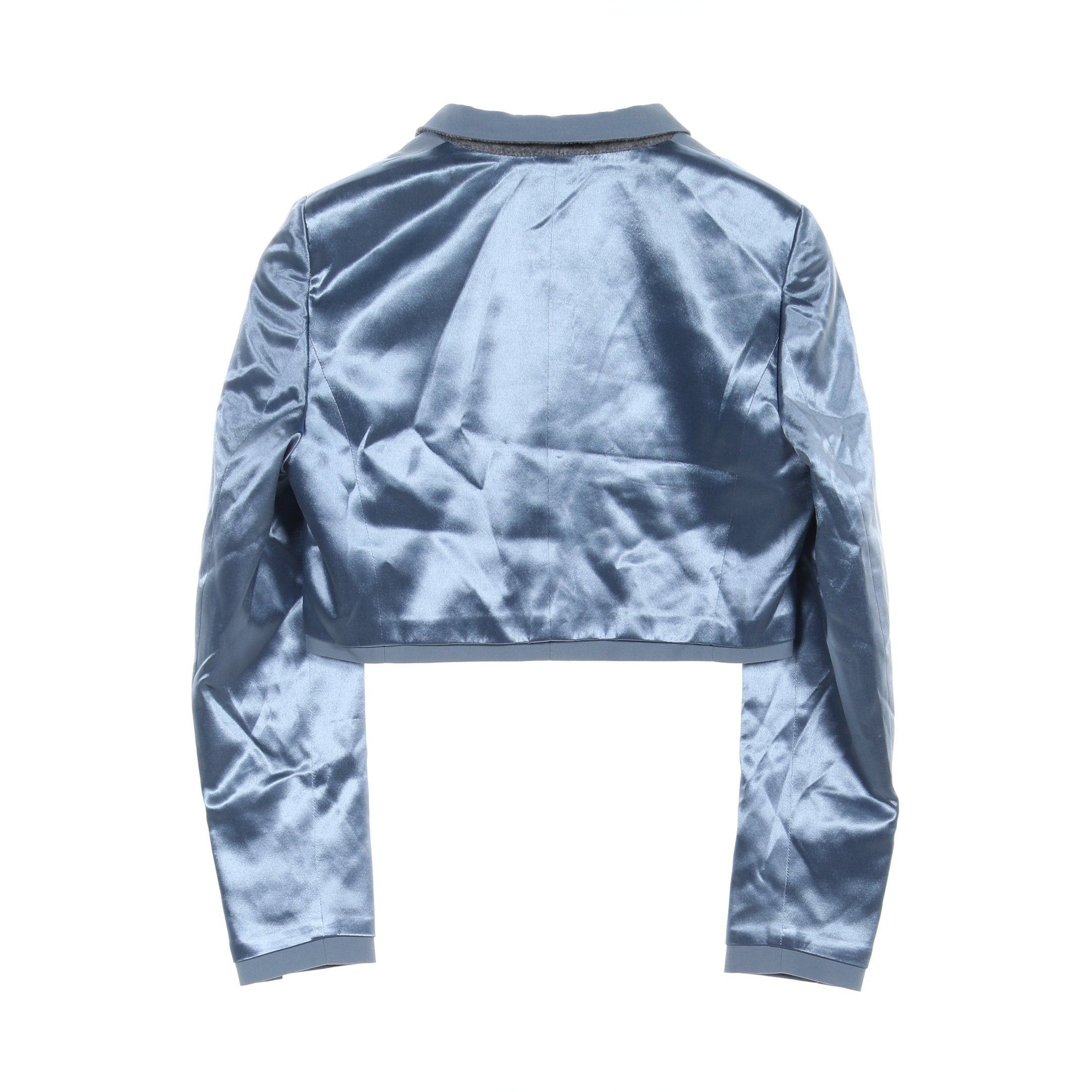 Fendi Fendi Tailored Jacket Satin Wool Light Blue Size ONE SIZE - 2 Thumbnail