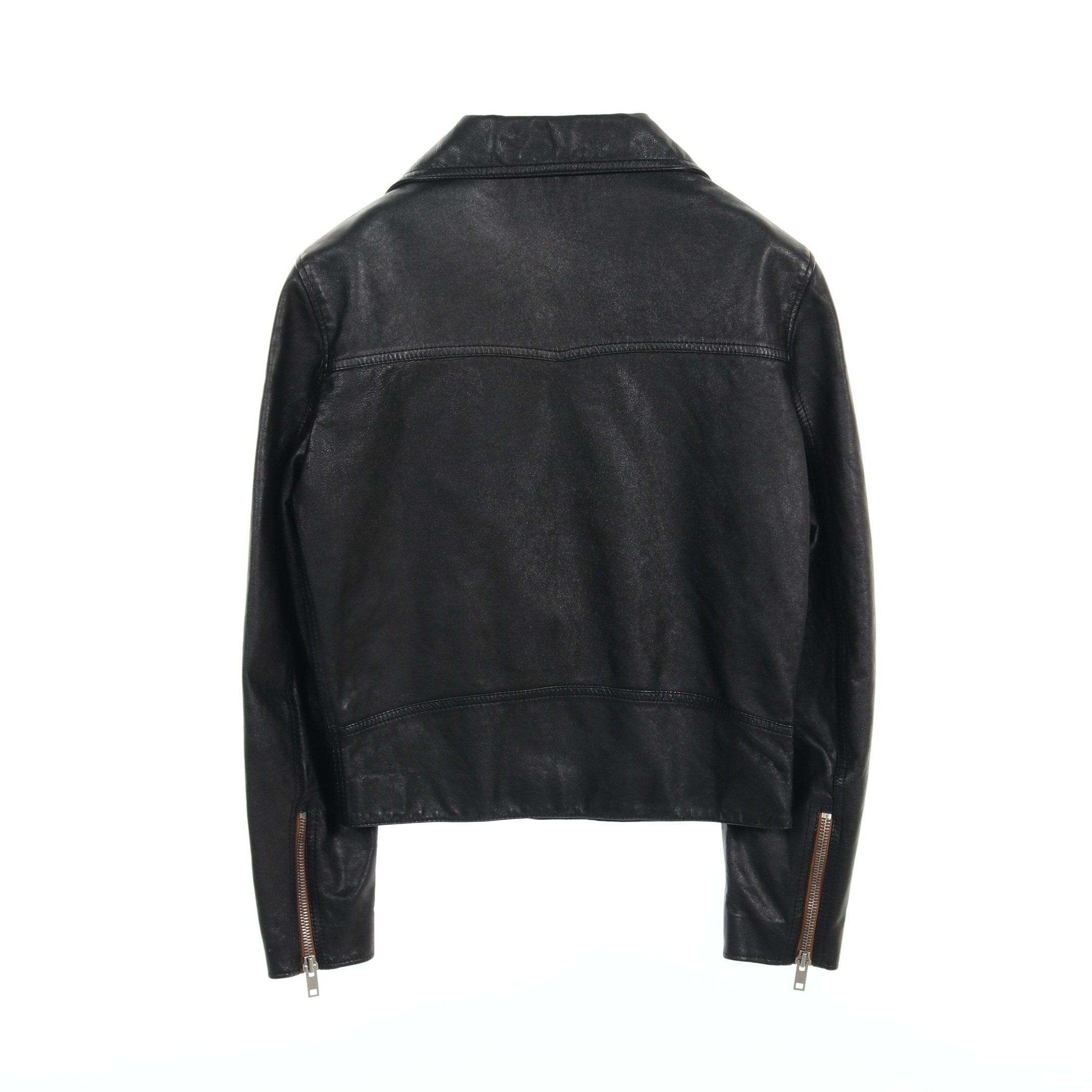 Celine Celine Riders Jacket Leather Black Size ONE SIZE - 2 Thumbnail