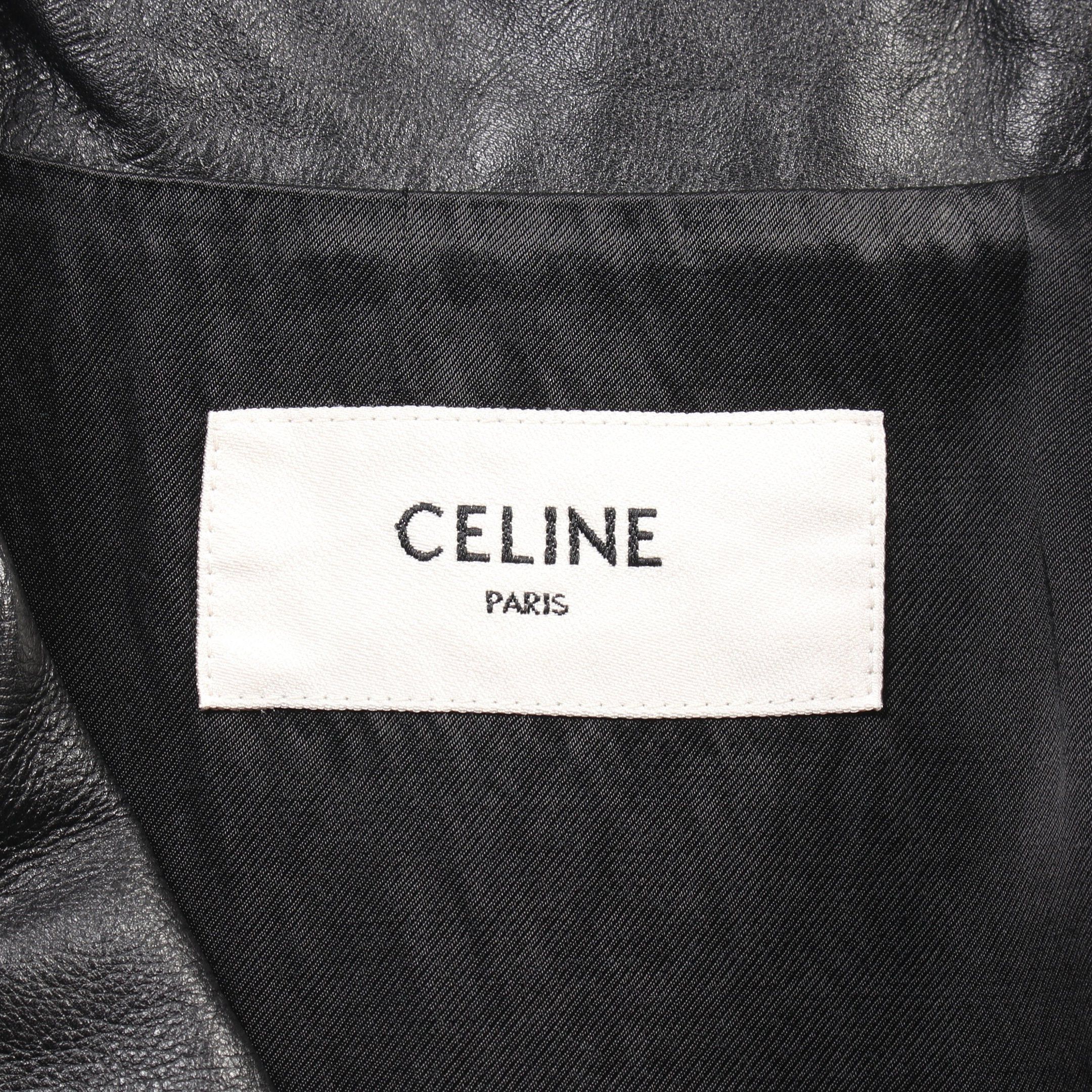 Celine Celine Riders Jacket Leather Black Size ONE SIZE - 3 Thumbnail